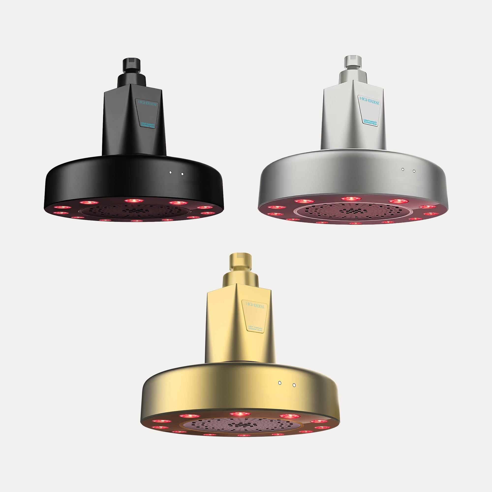 HigherDOSE Red Light Showerhead Filter – Infrared Light Therapy Shower System