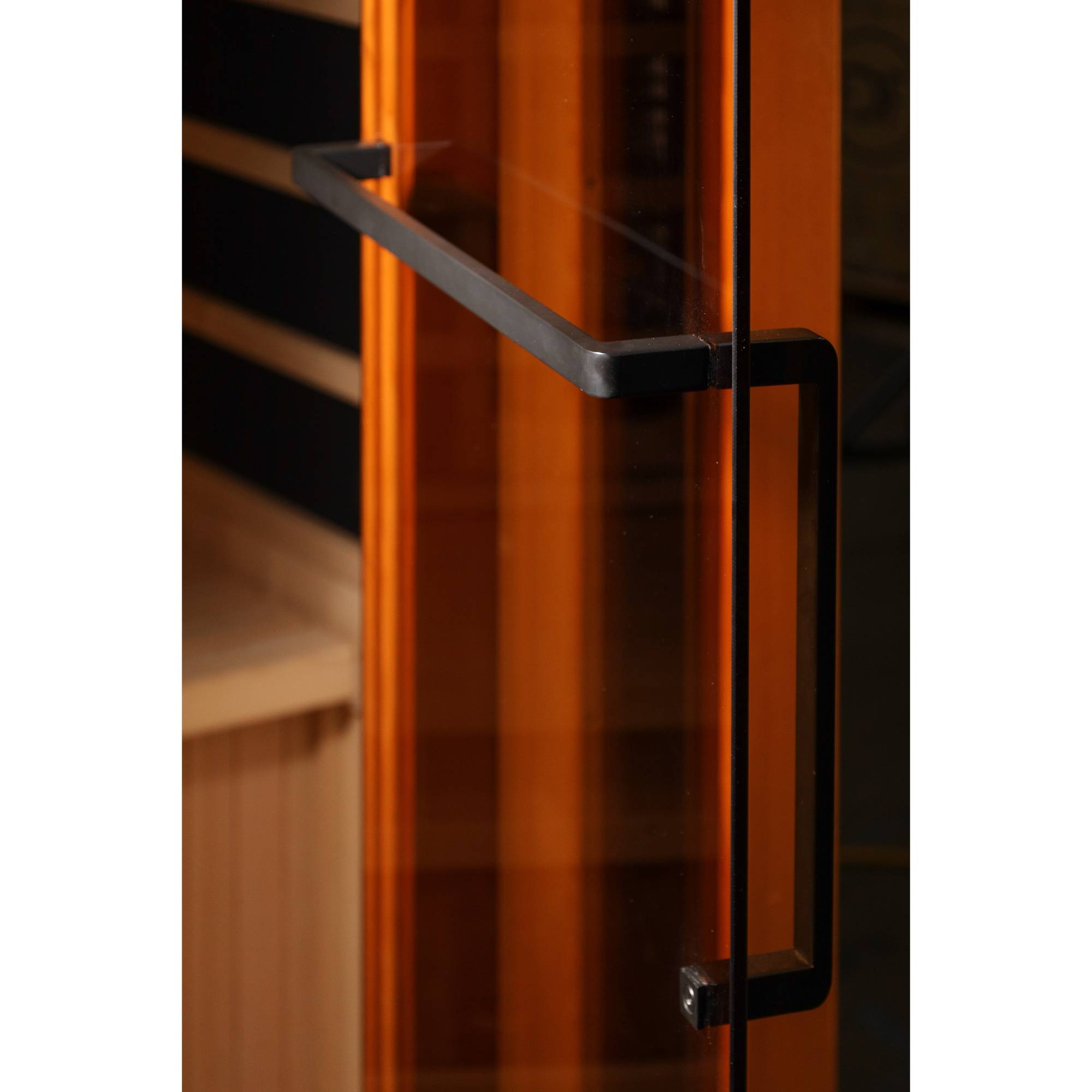 Golden Designs: 4-Person Full Spectrum Near Zero EMF FAR Infrared Sauna with Himalayan Salt Bar - Elite Holistic Fitness
