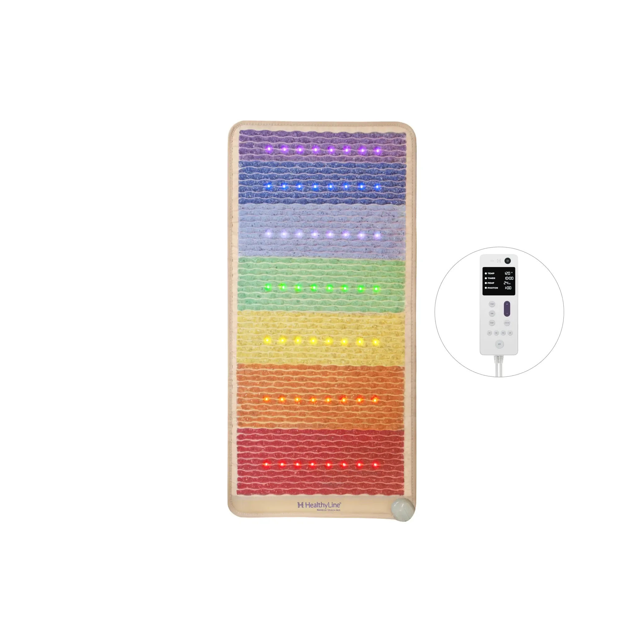 HealthyLine Rainbow Chakra Series | PEMF Far Infrared Heating Mats - Elite Holistic Fitness
