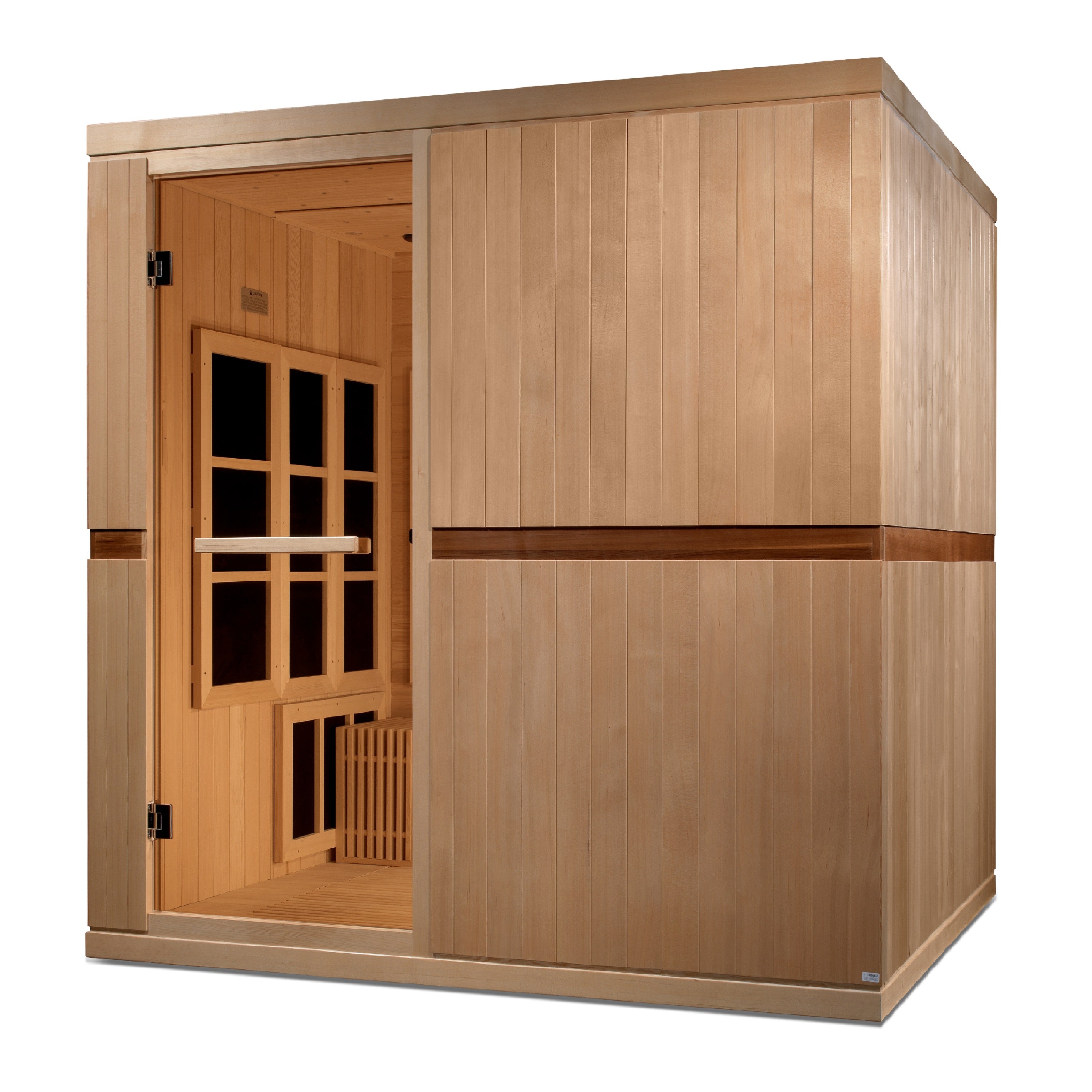 Golden Designs: Catalonia 8 Person Near Zero EMF FAR Infrared Sauna (2025) - Elite Holistic Fitness