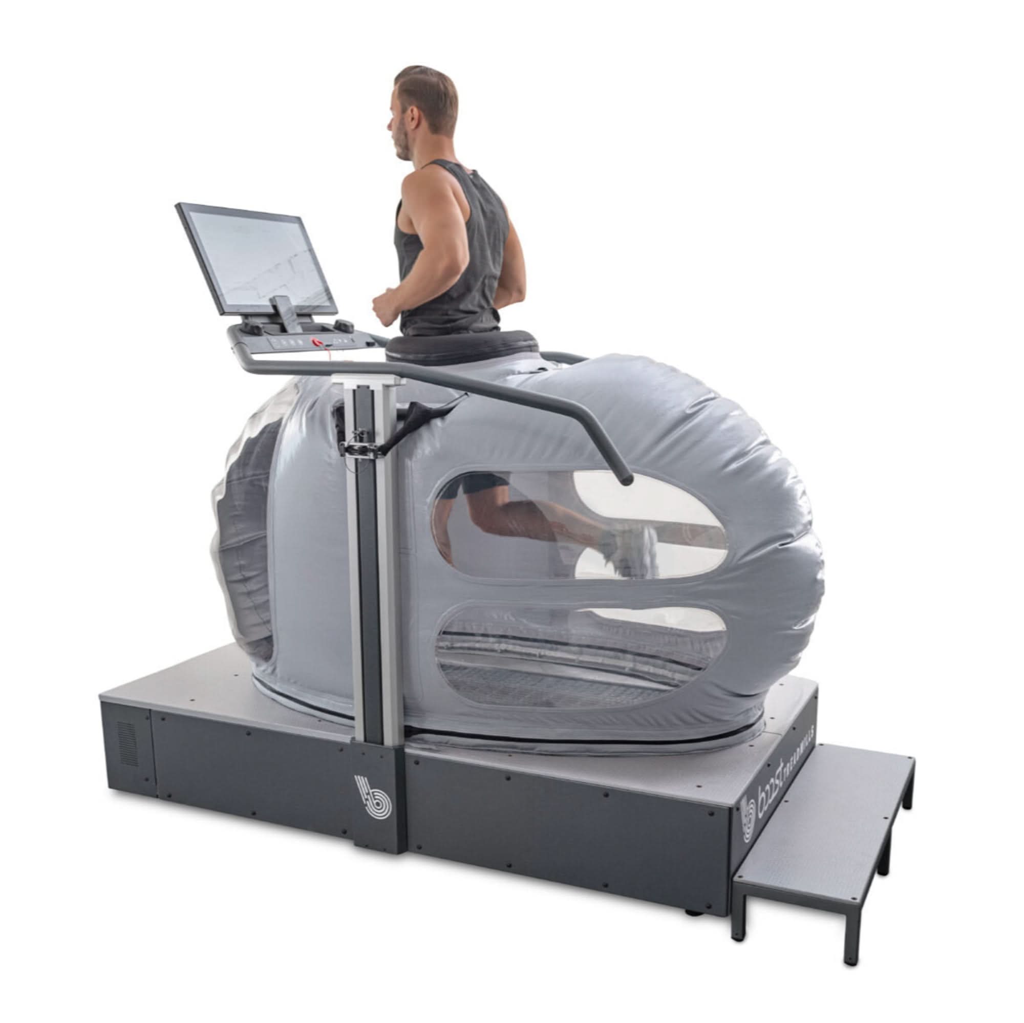 Boost 2 Elite Microgravity Treadmill, Gray, 208/230V - Elite Holistic Fitness