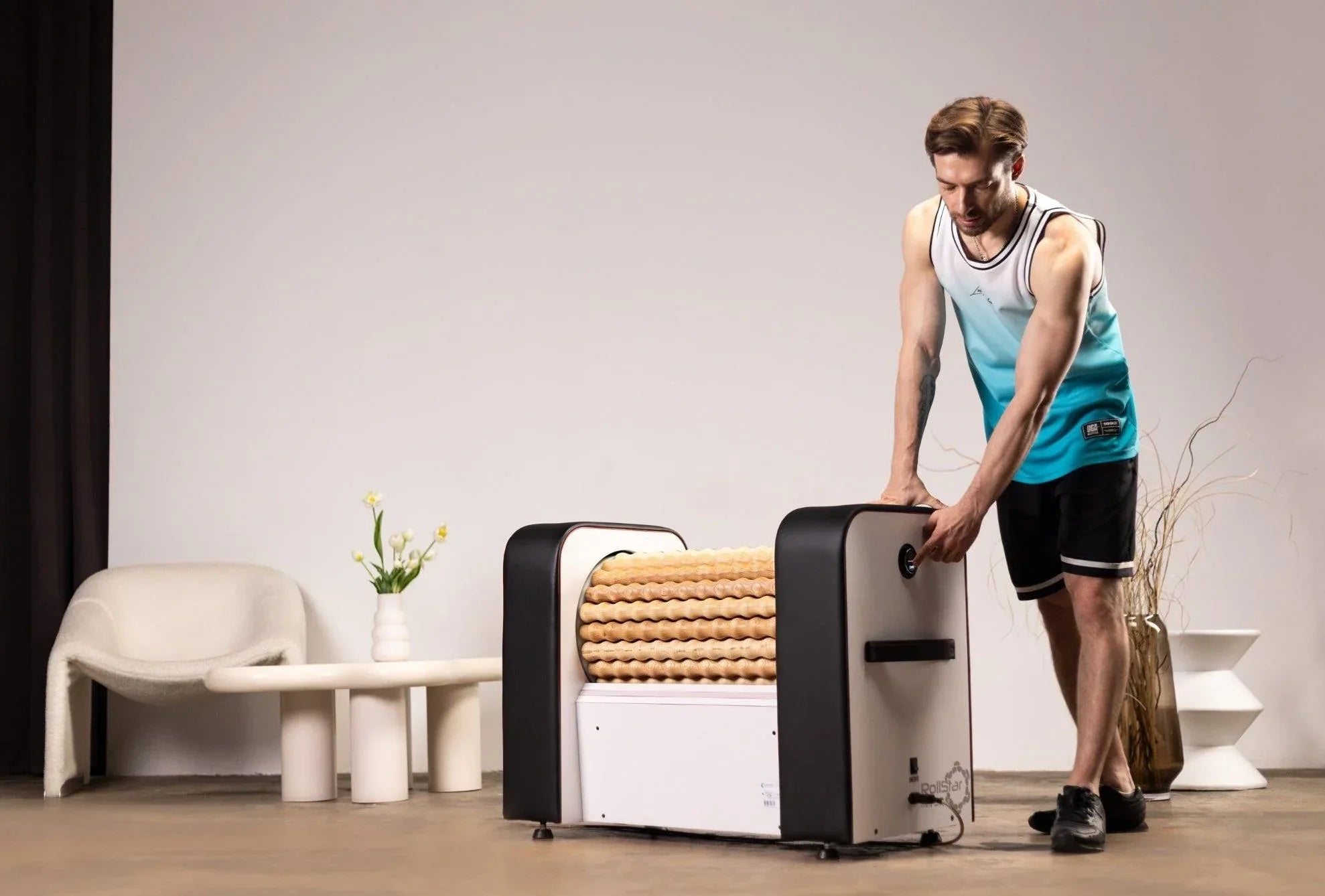 Cryonick Wellness Technology: RollStar Mini SQ Infrared Lymphatic Massage Roller - Elite Holistic Fitness