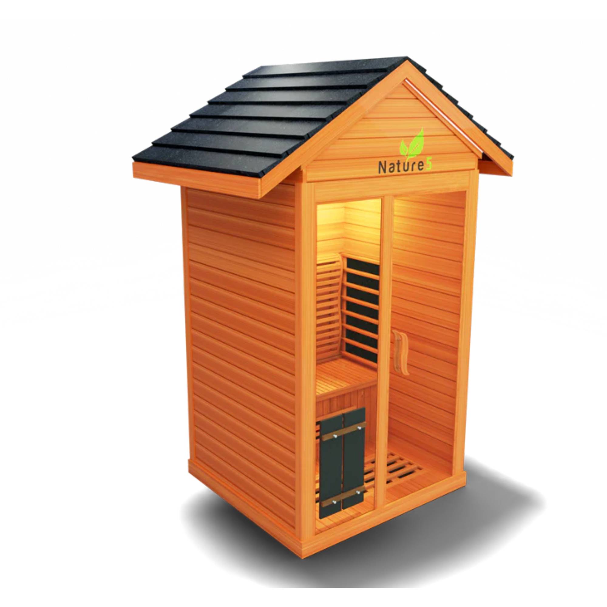 Medical Saunas: Nature 5 v2 Sauna Full-Spectrum Infrared Tech - Elite Holistic Fitness