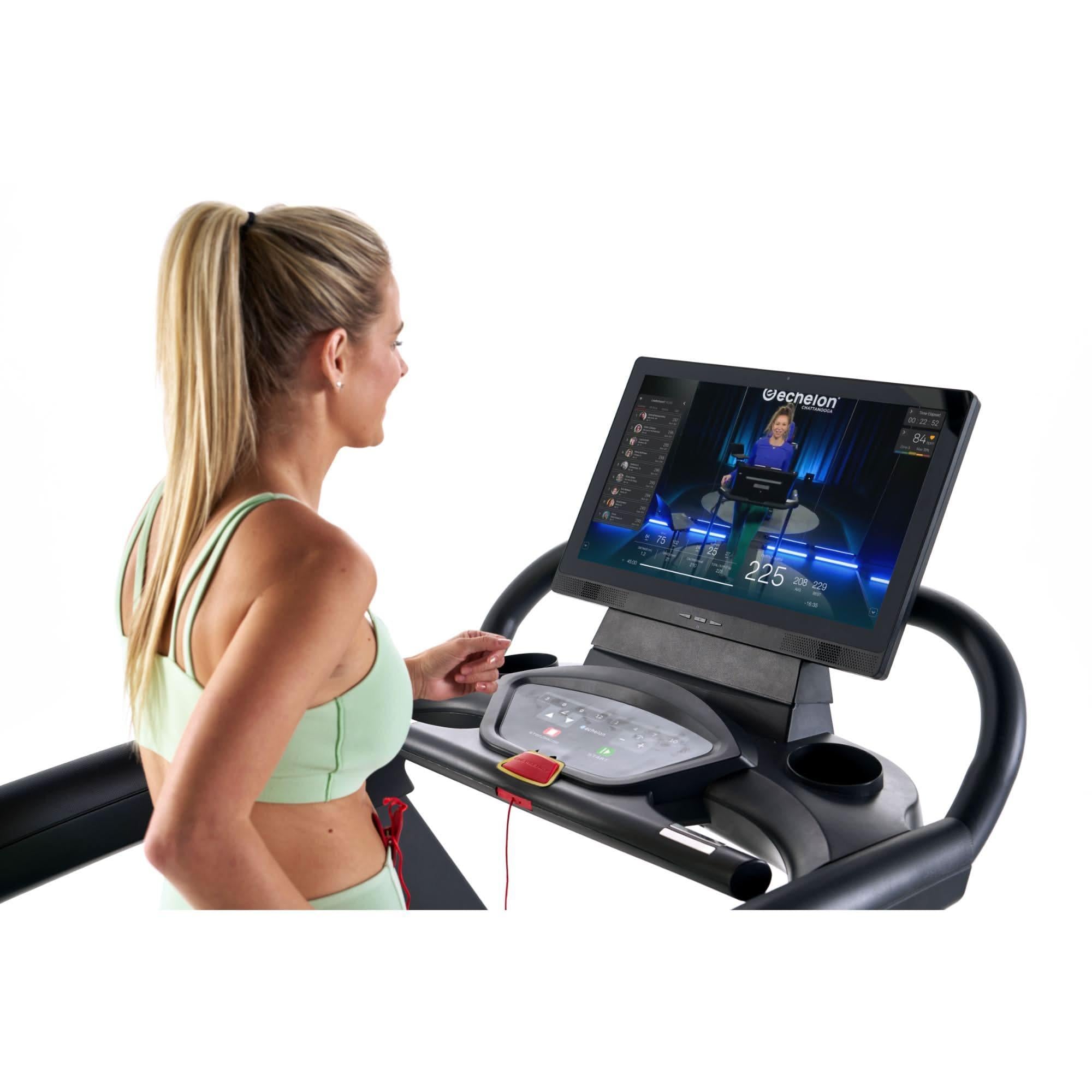 Echelon Fitness Stride 9s Pro Commercial Treadmill 22" Touchscreen.