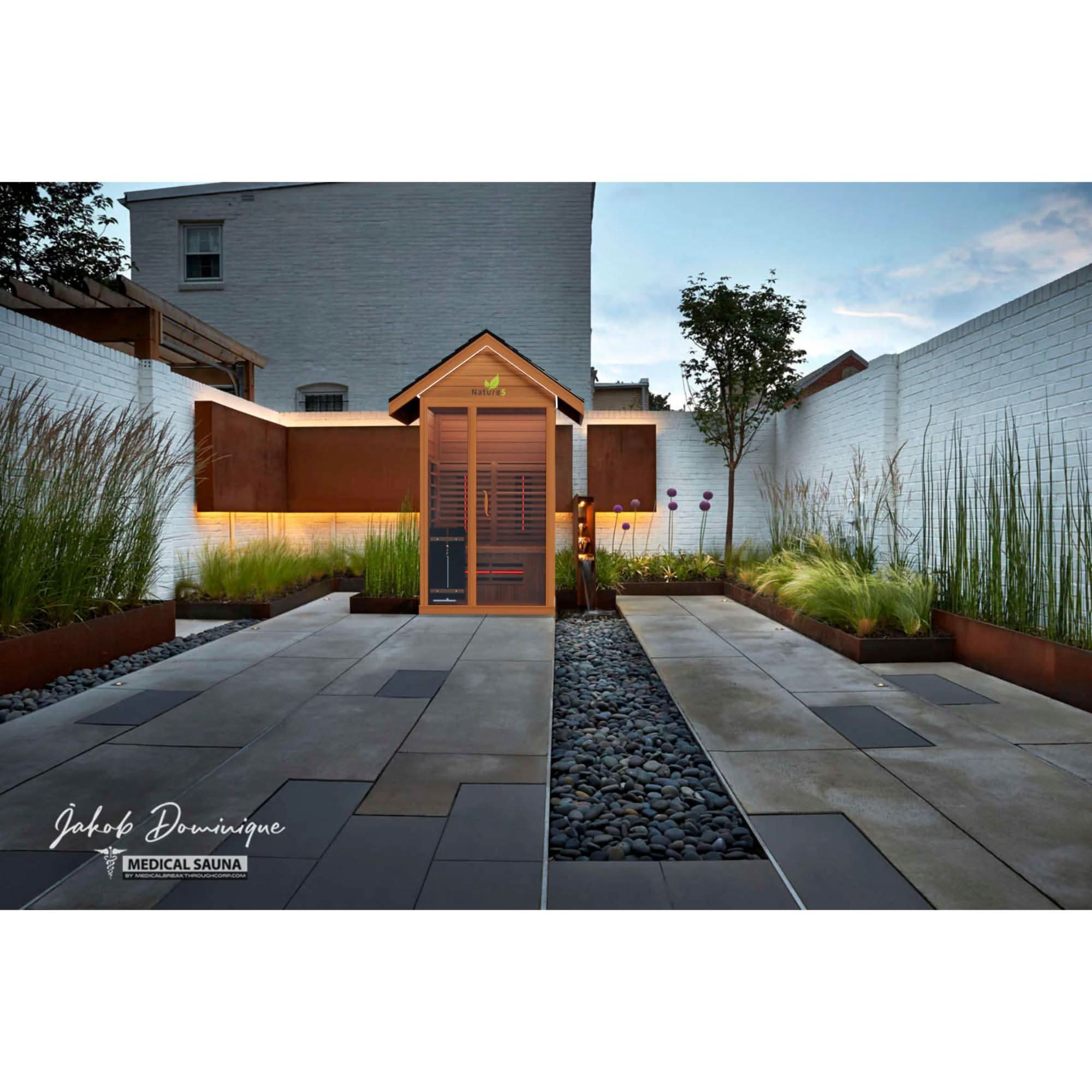 Medical Saunas: Nature 5 v2 Sauna Full-Spectrum Infrared Tech - Elite Holistic Fitness