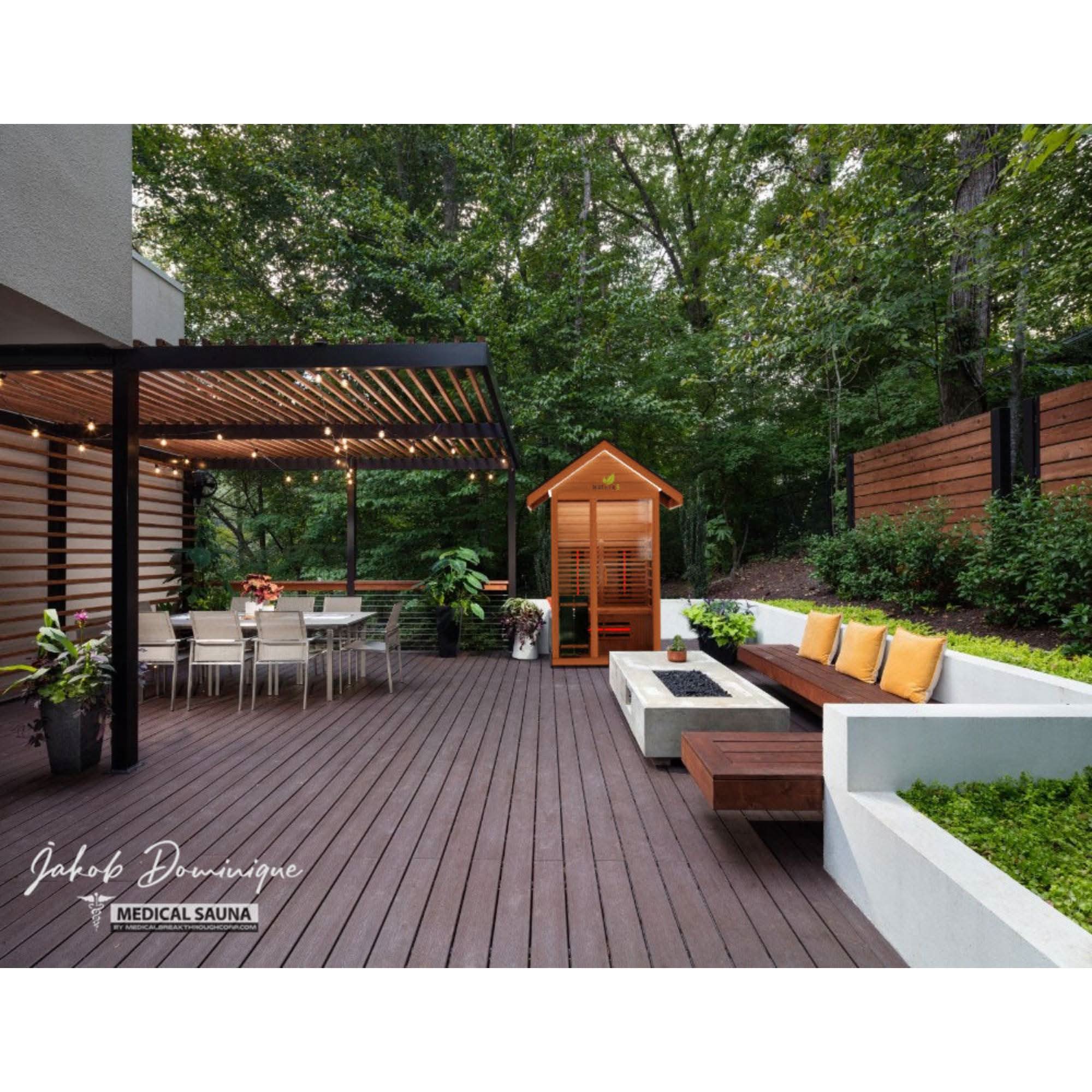 Medical Saunas: Nature 5 v2 Sauna Full-Spectrum Infrared Tech - Elite Holistic Fitness