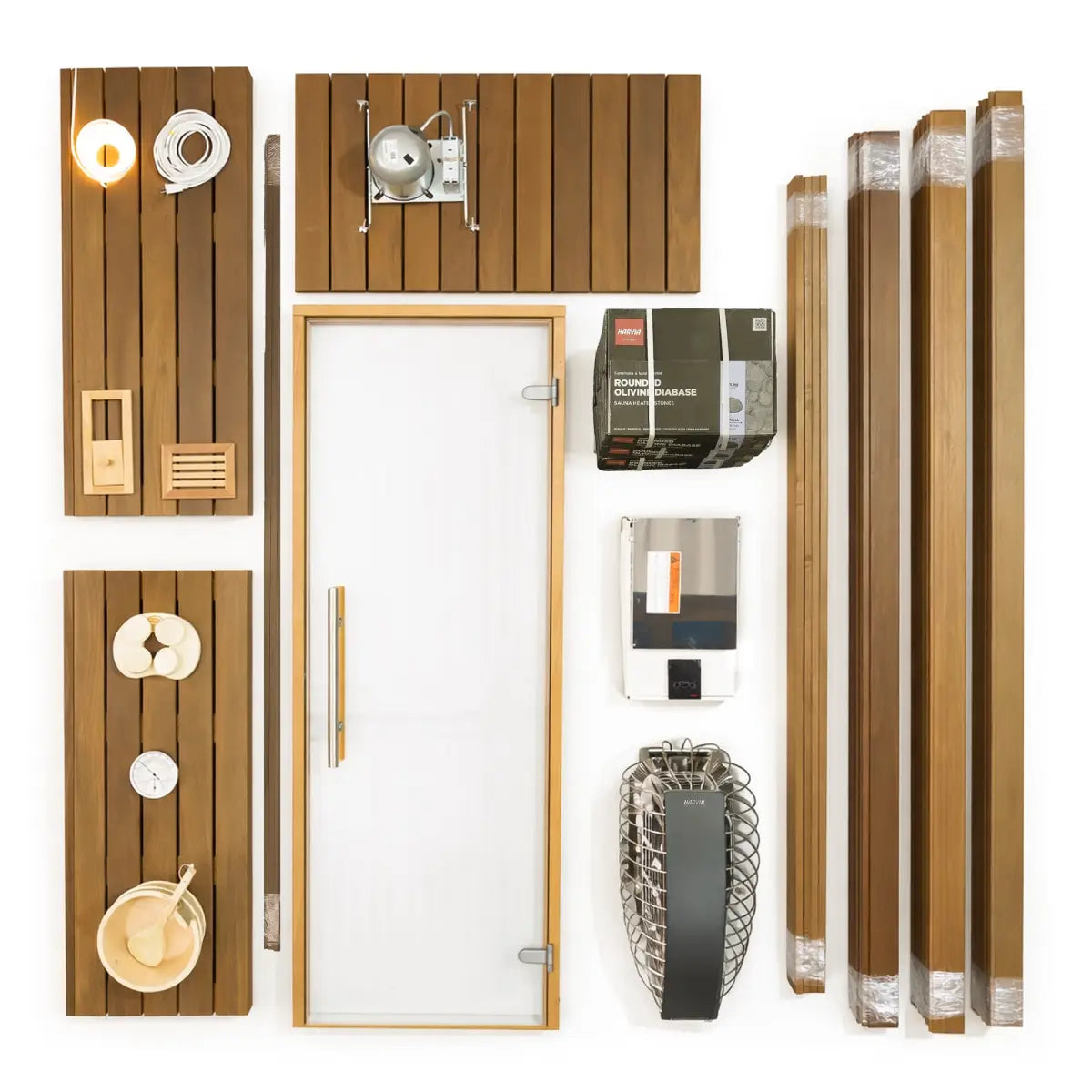 Custom Indoor Sauna Room - 8' x 9' x 8' - Finnish Sauna Builders