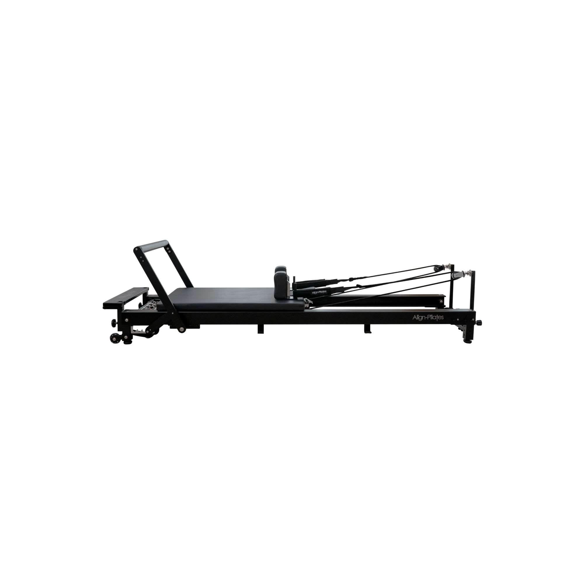 Align-Pilates: C8-Pro Pilates Reformer – Noir/Black.