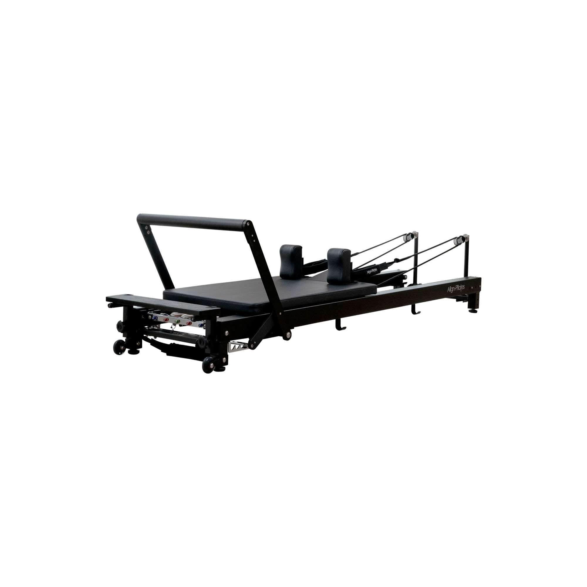 Align-Pilates: C8-Pro Pilates Reformer – Noir/Black.