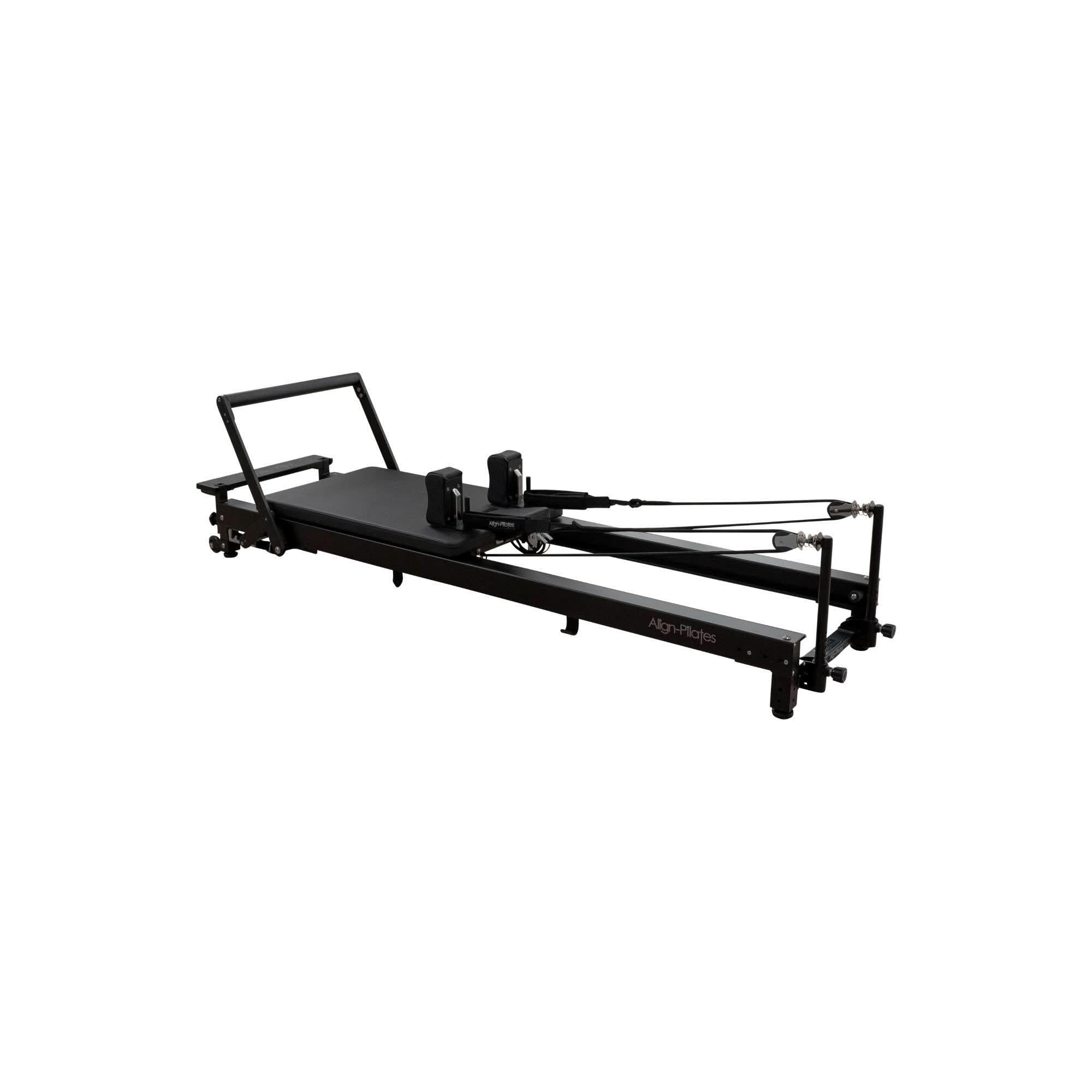 Align-Pilates: C8-Pro Pilates Reformer – Noir/Black.