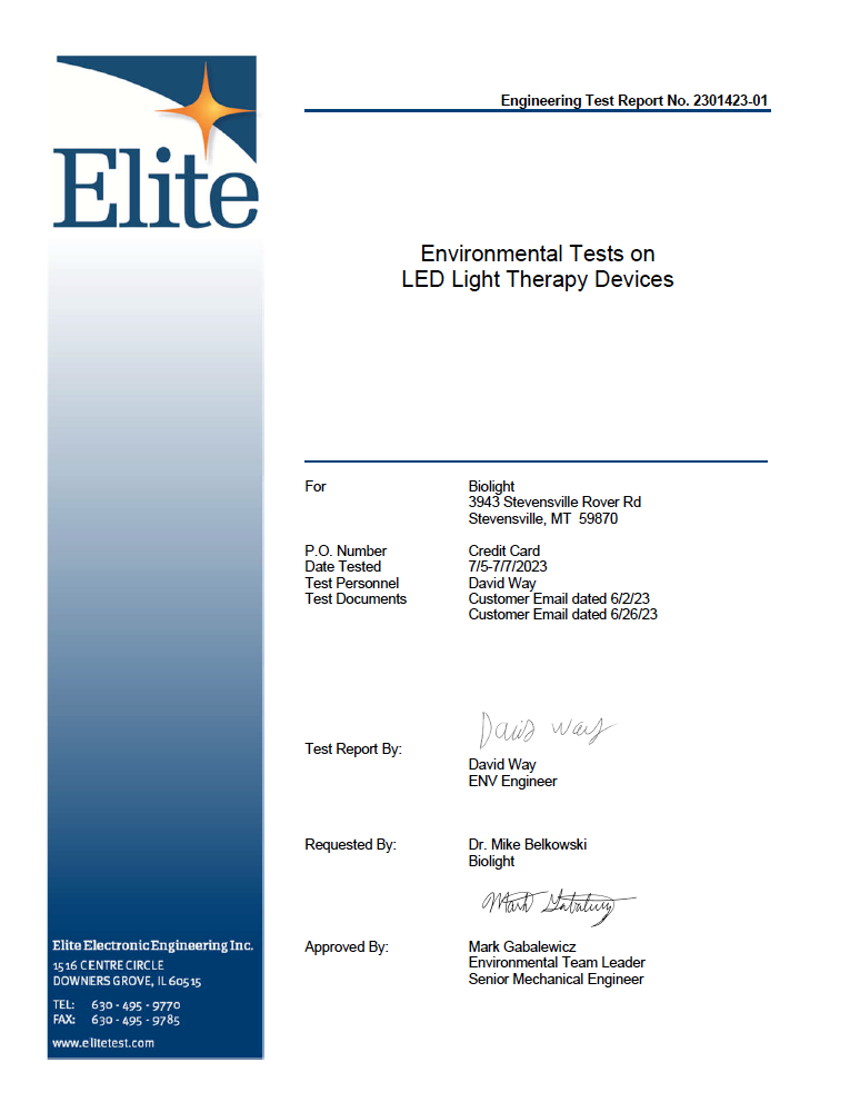 BioLight: ReCharge Red Light Therapy Panel