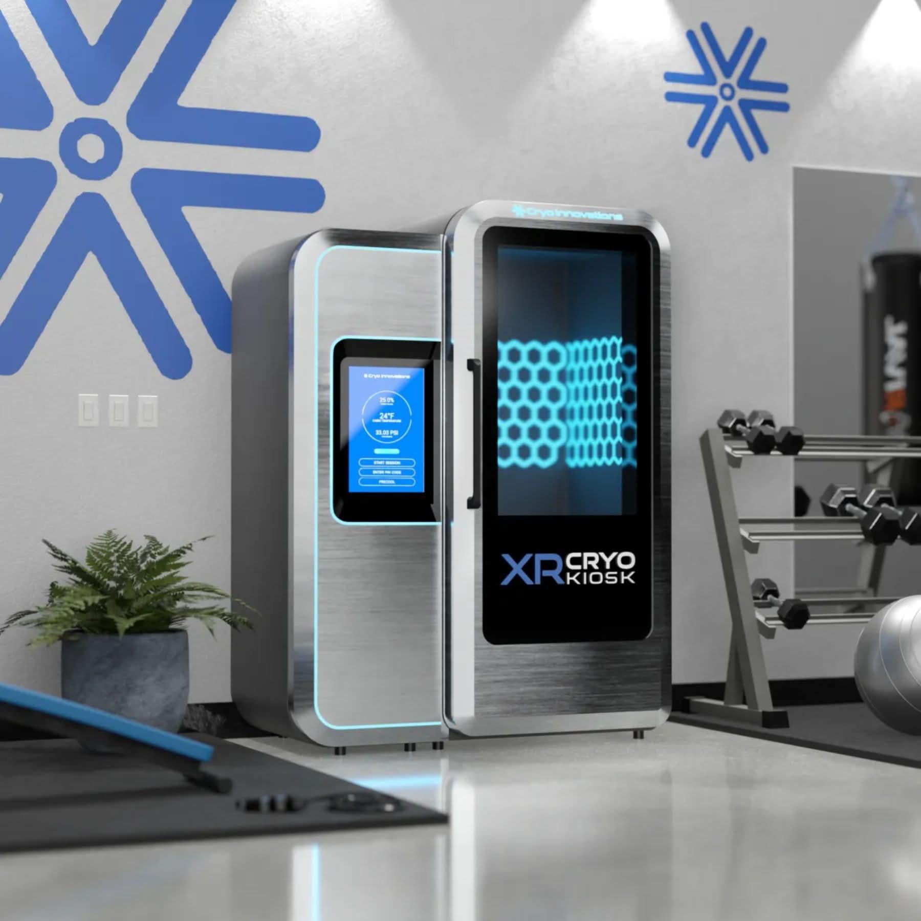 Cryo Innovations: XR Cryo Kiosk | Full Electric Cryotherapy Chamber.