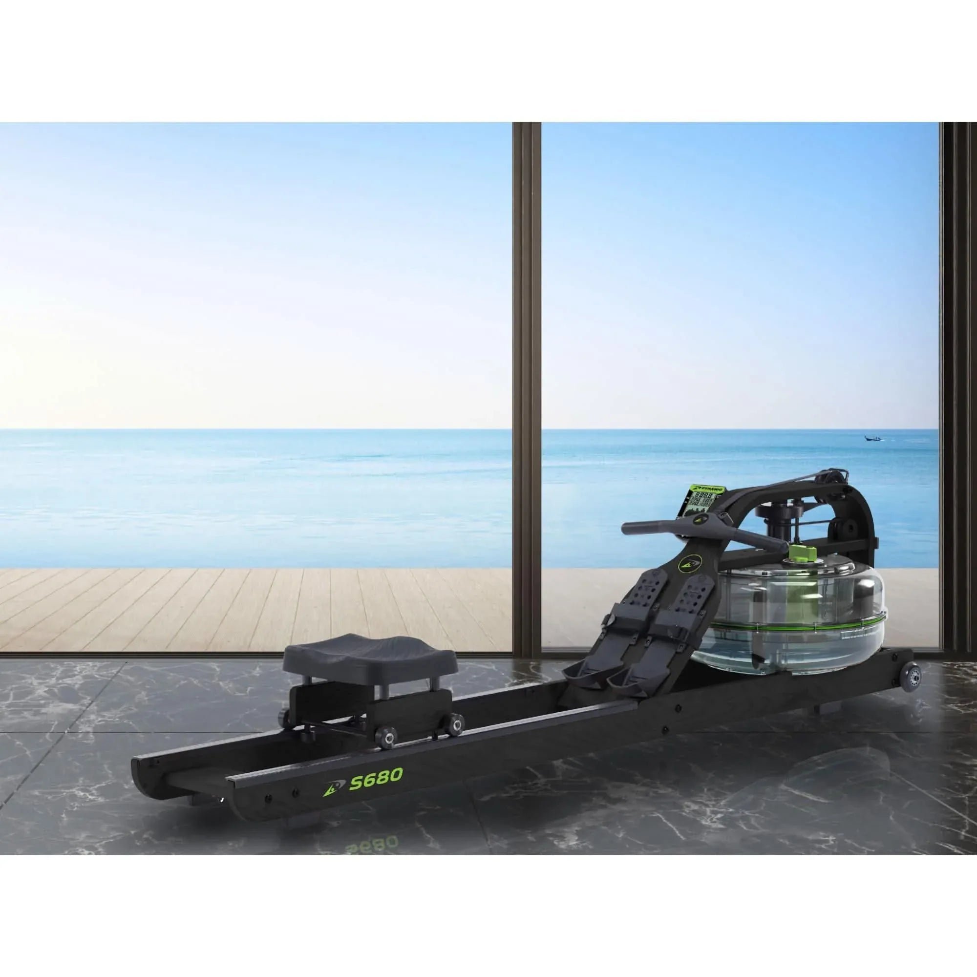 Dynamic Fluid Fitness S680 Timber Rower - Elite Holistic Fitness