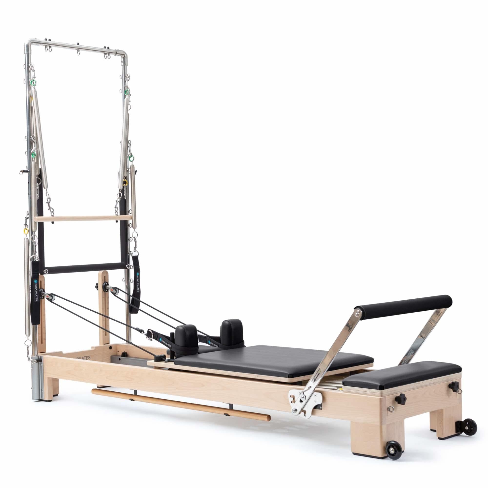 Elina Pilates Lignum Reformer with Tower.