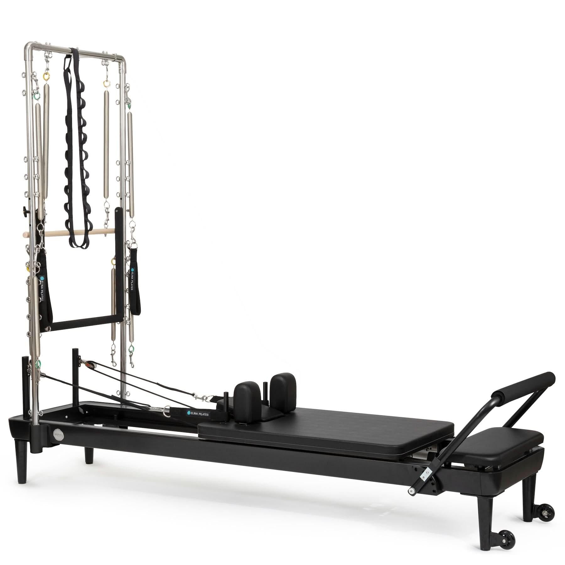Elina Pilates Nubium Reformer Black Edition with Tower.