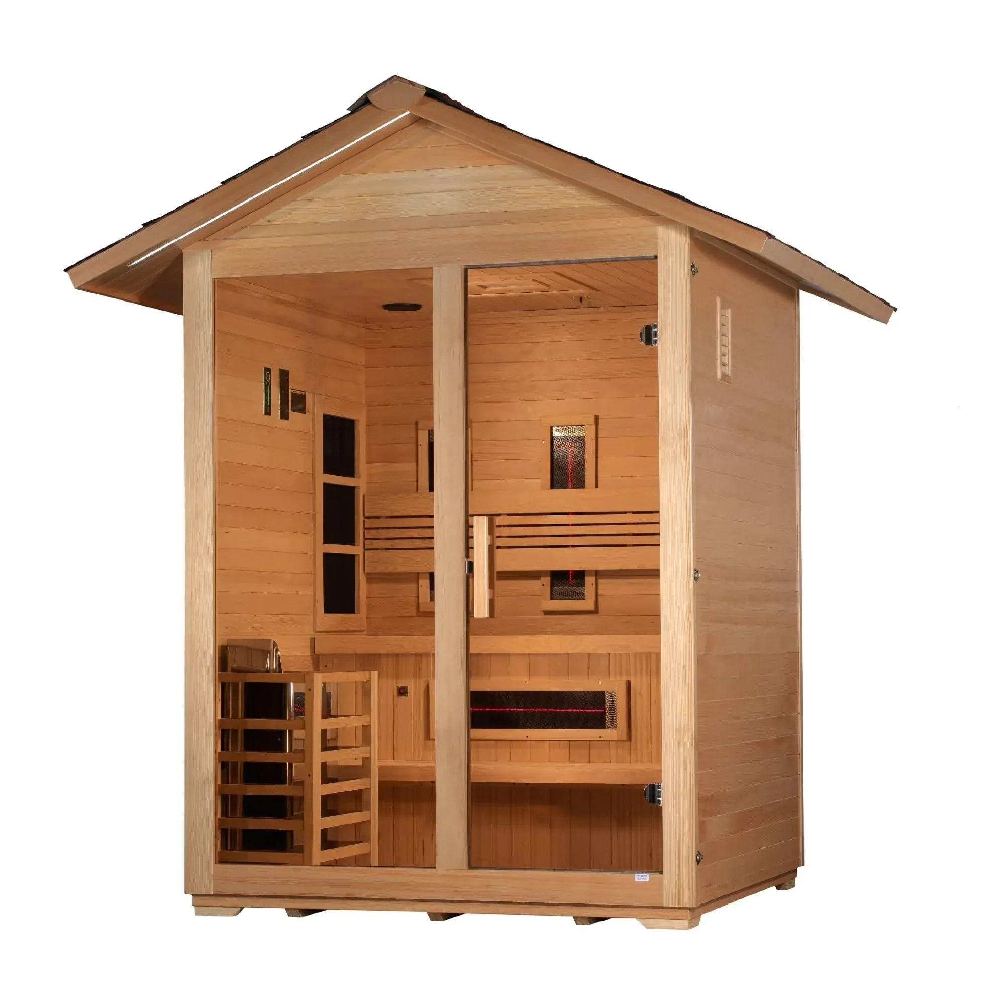 Golden Designs: Carinthia 3 Person Hybrid Outdoor Sauna - Elite Holistic Fitness