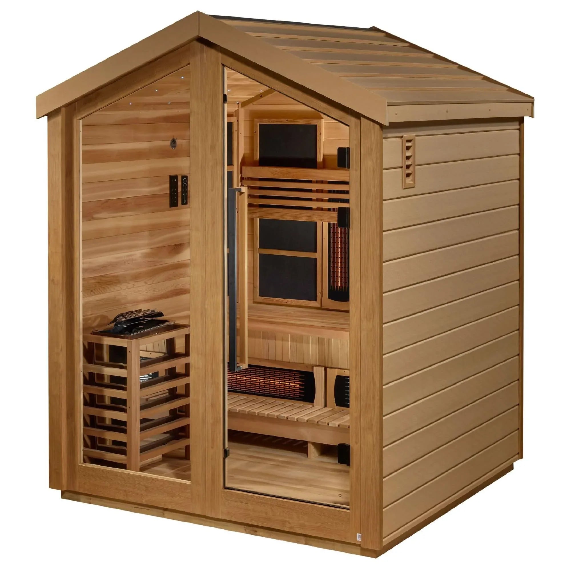Golden Designs Loviisa 3 Person Hybrid Outdoor Sauna - Elite Holistic Fitness