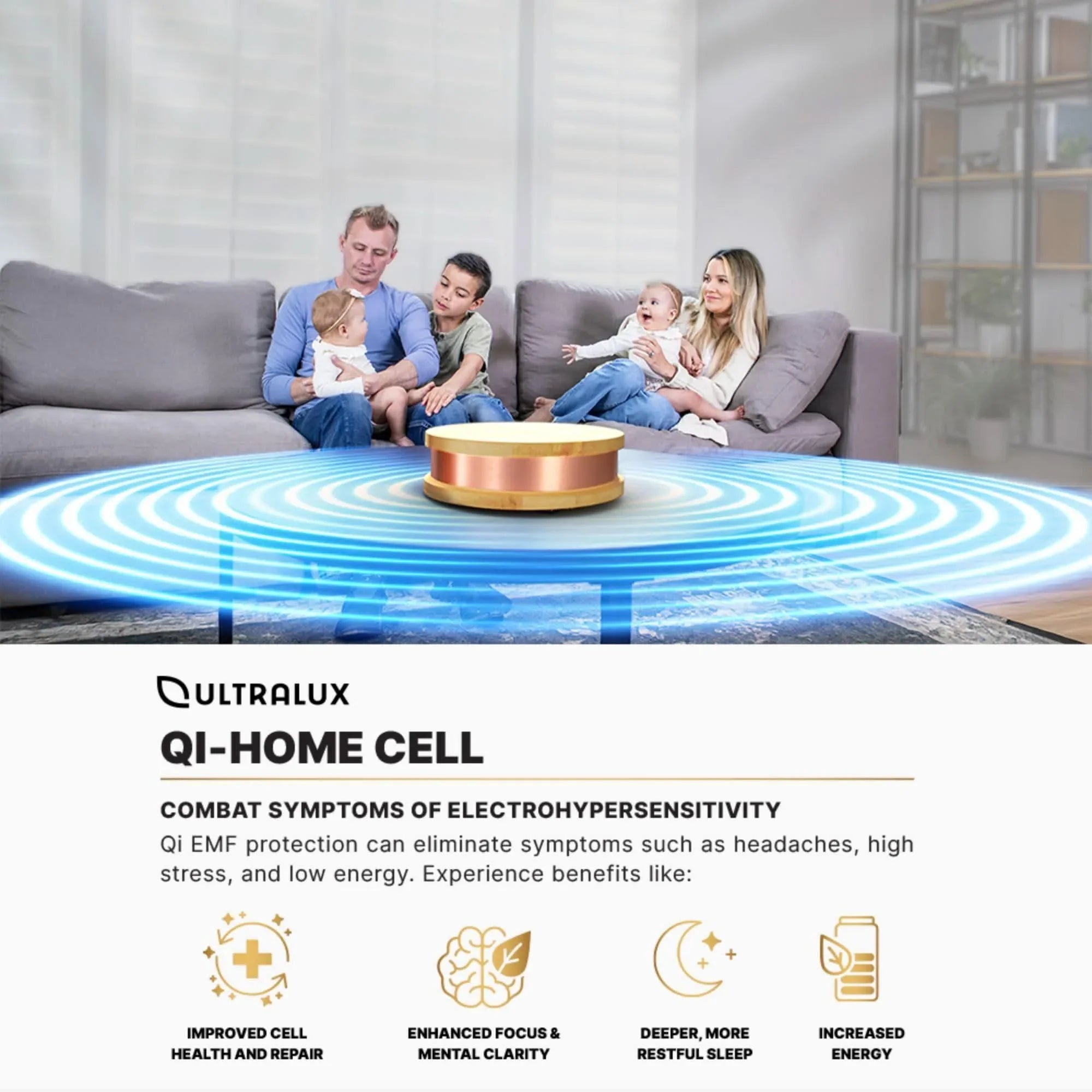 Qi-Home Cell EMF Protection with Waveguard Technology - Elite Holistic Fitness