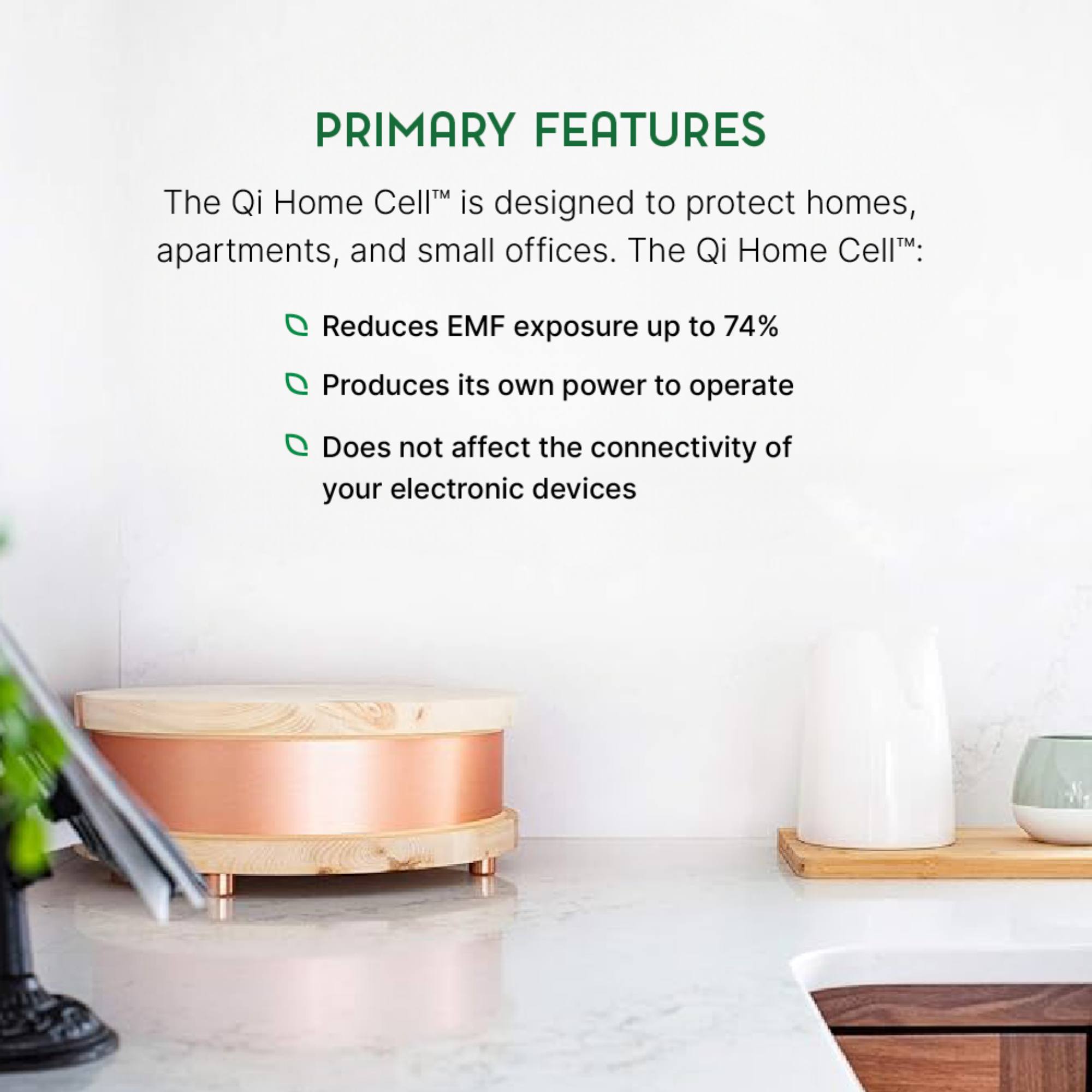 Qi-Home Cell EMF Protection with Waveguard Technology - Elite Holistic Fitness