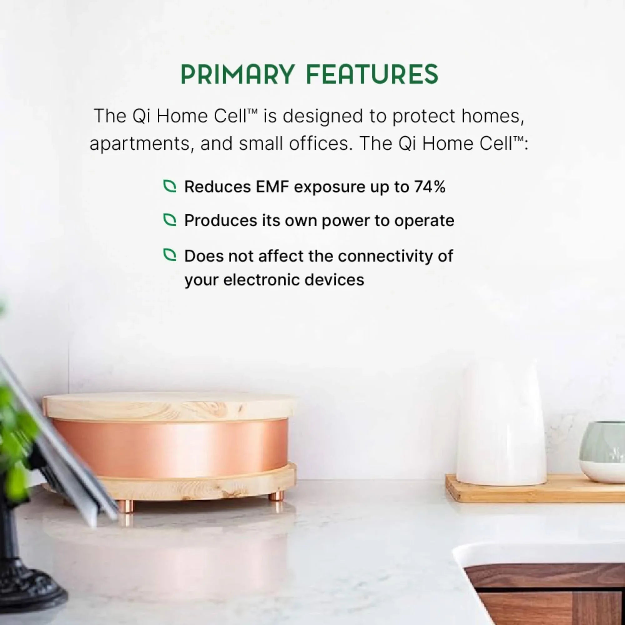 Qi-Home Cell EMF Protection with Waveguard Technology - Elite Holistic Fitness