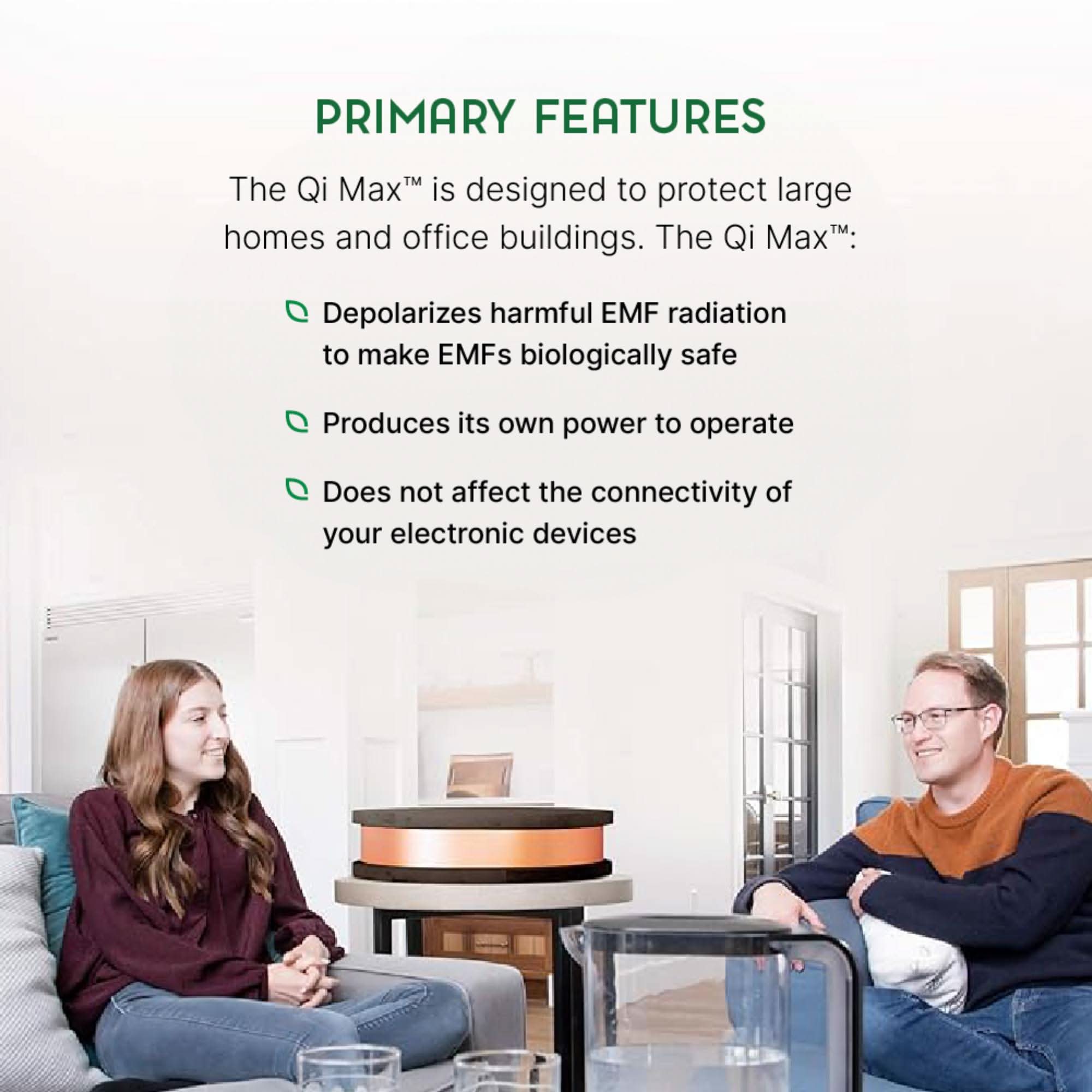 Qi-Max Premier EMF Protection with Waveguard Technology - Elite Holistic Fitness