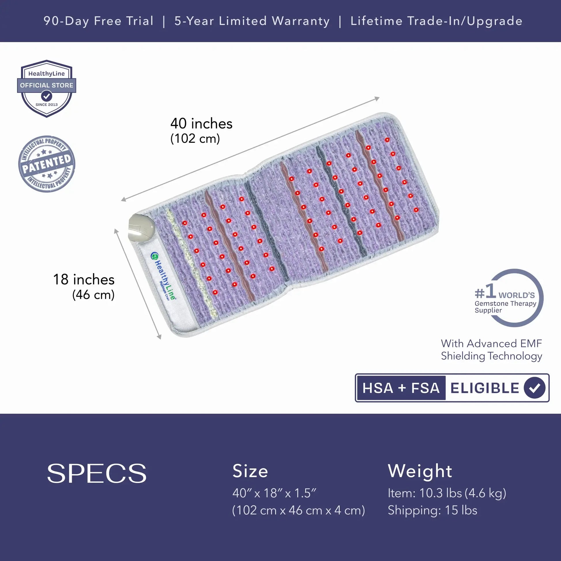 HealthyLine Platinum Series | PEMF Far Infrared Heating Mats - Elite Holistic Fitness