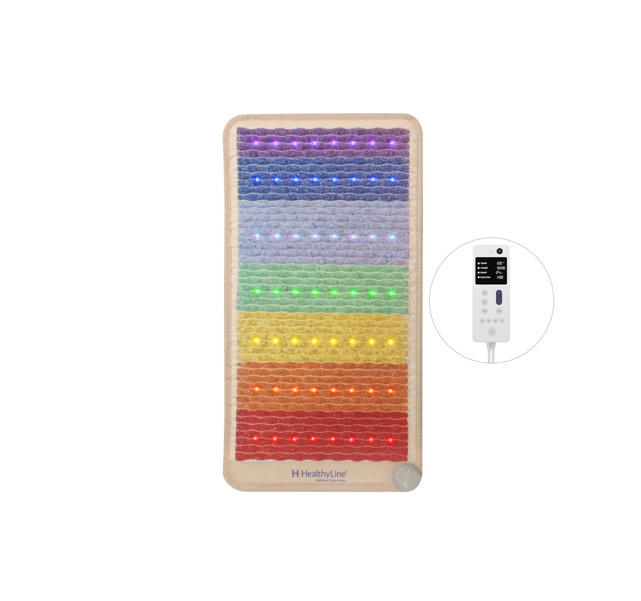 HealthyLine Rainbow Chakra Series | PEMF Far Infrared Heating Mats