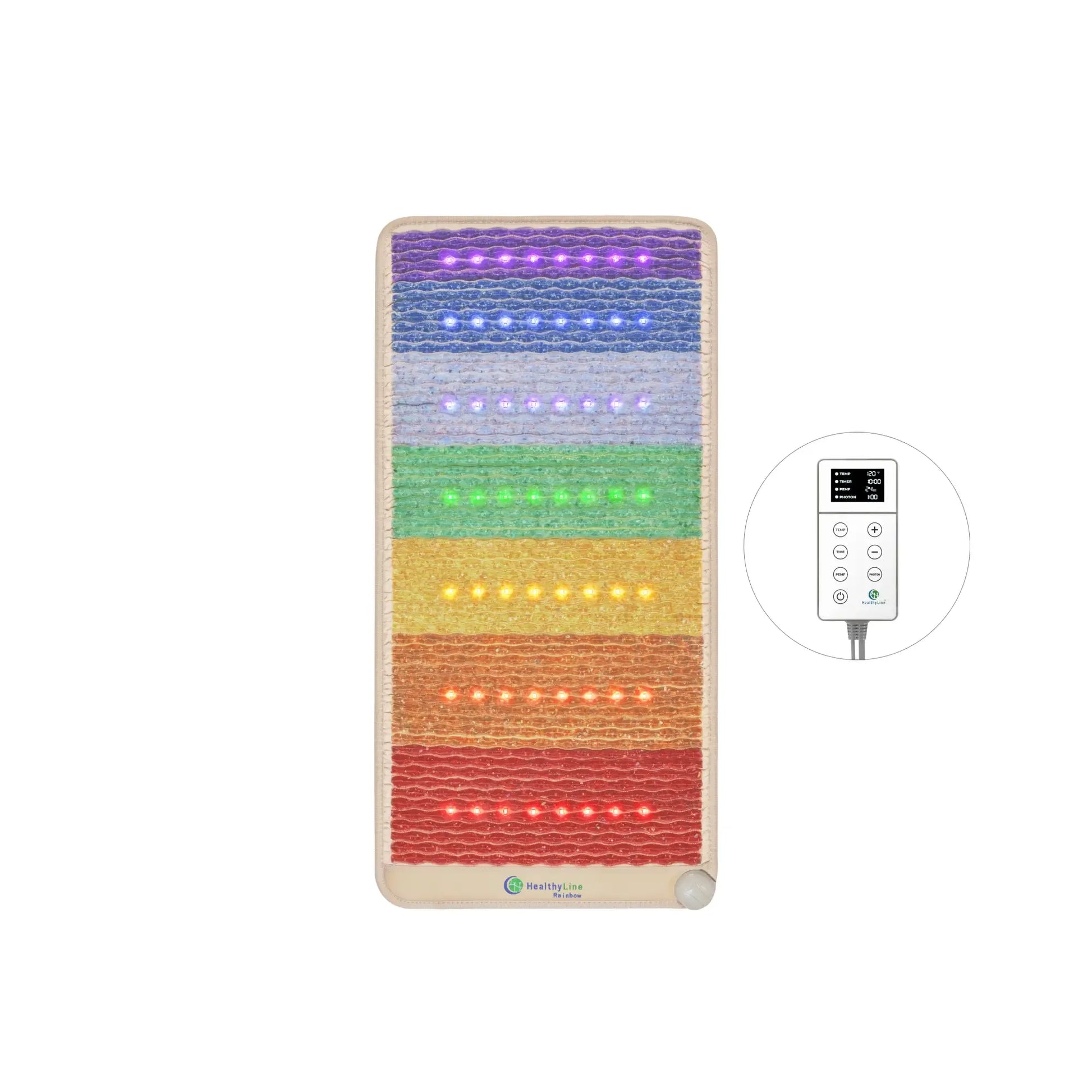 HealthyLine Rainbow Chakra Series | PEMF Far Infrared Heating Mats - Elite Holistic Fitness