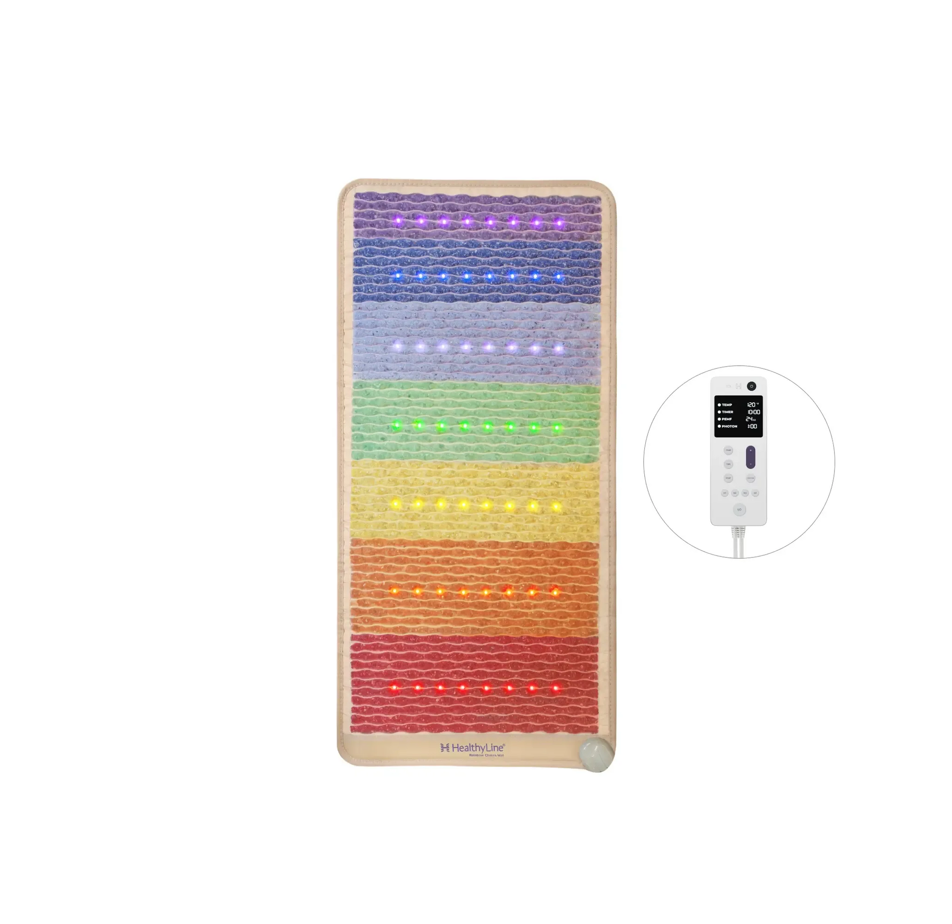 HealthyLine Rainbow Chakra Series | PEMF Far Infrared Heating Mats - Elite Holistic Fitness