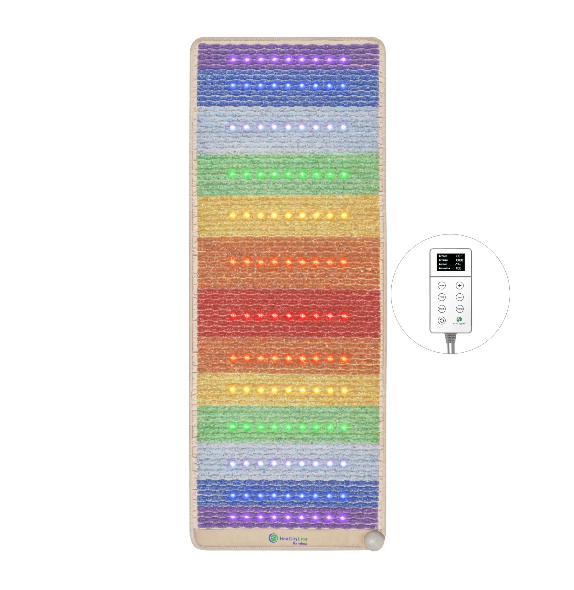 HealthyLine Rainbow Chakra Series | PEMF Far Infrared Heating Mats - Elite Holistic Fitness