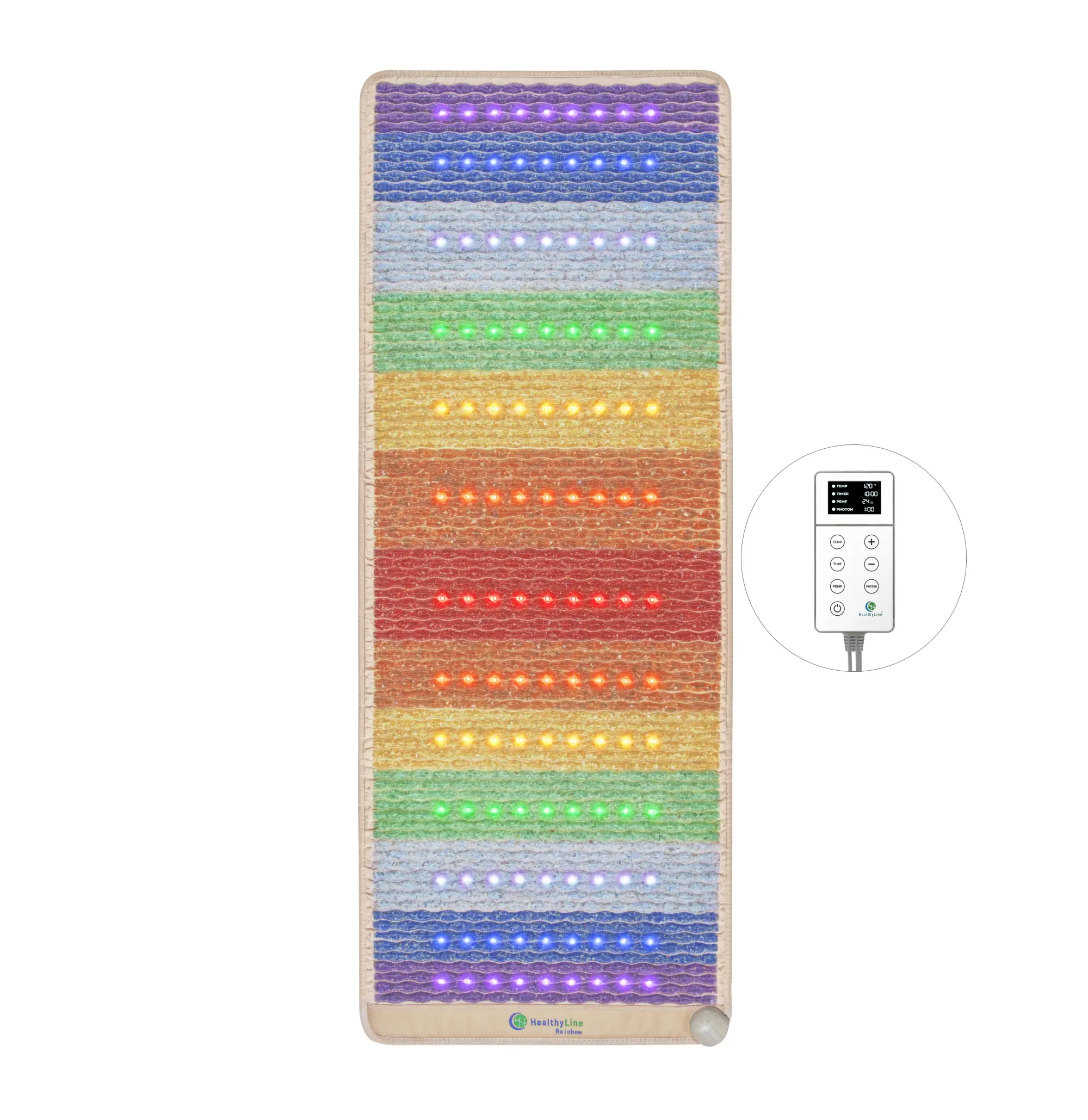 HealthyLine Rainbow Chakra Series | PEMF Far Infrared Heating Mats