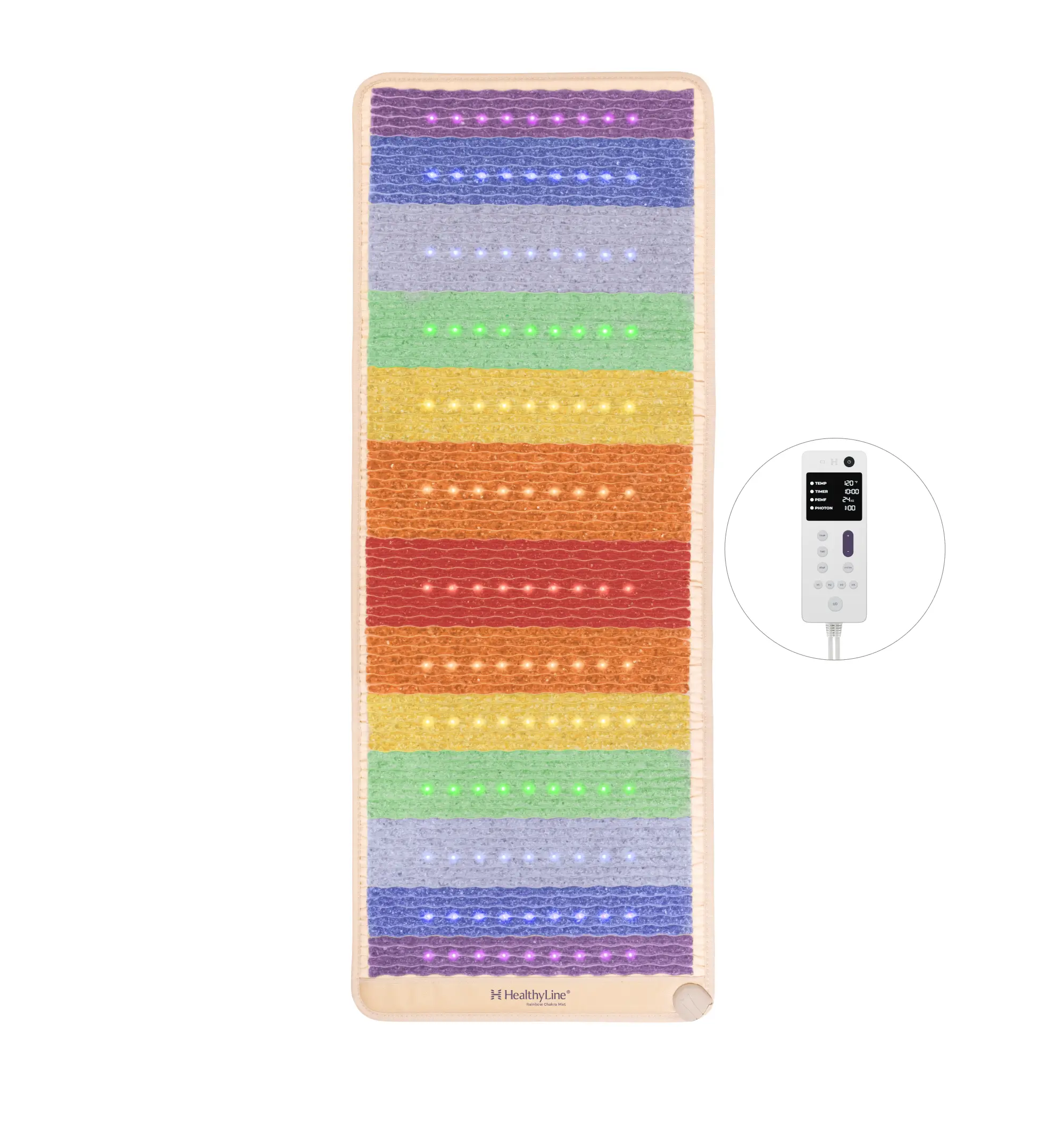 HealthyLine Rainbow Chakra Series | PEMF Far Infrared Heating Mats