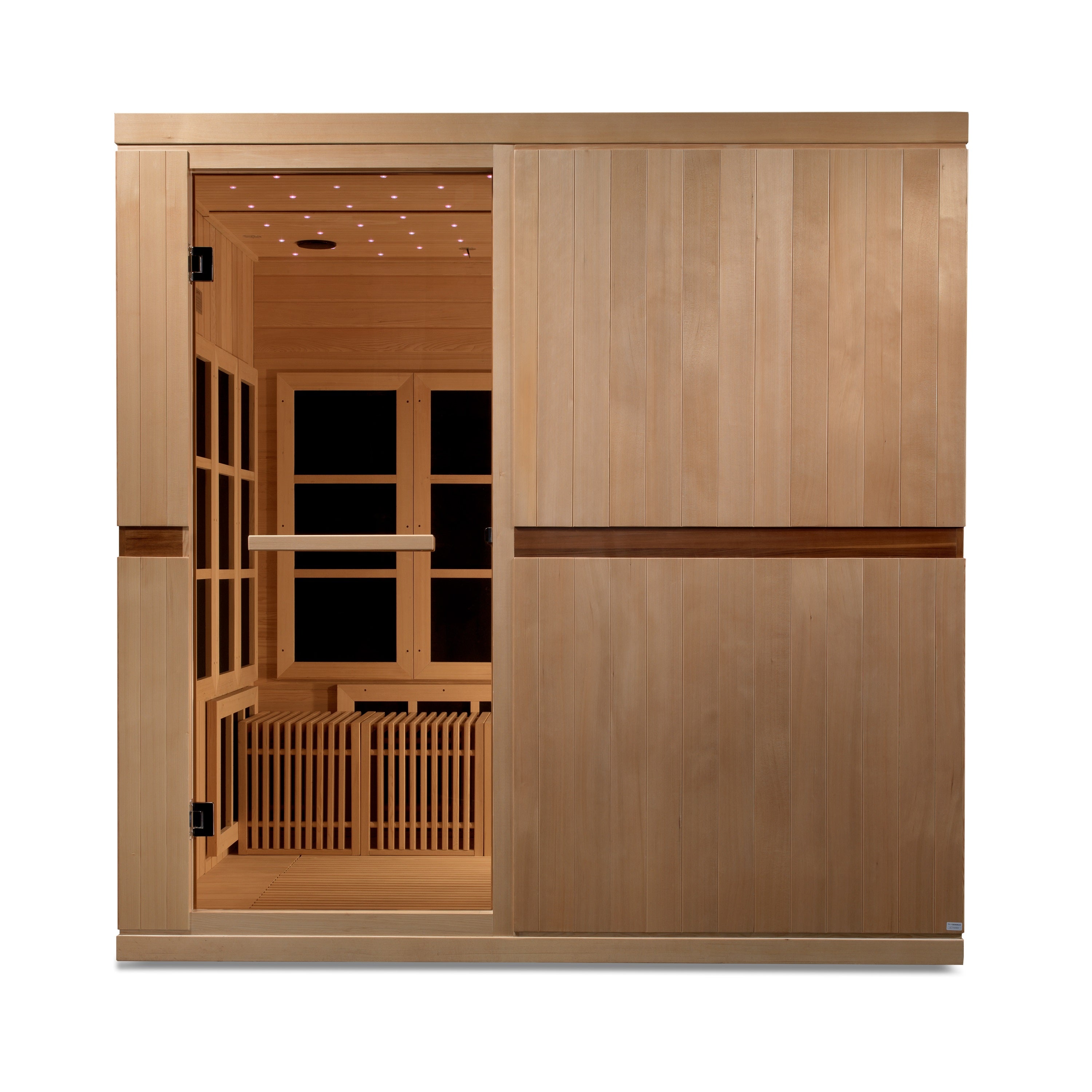 Golden Designs: Catalonia 8 Person Near Zero EMF FAR Infrared Sauna (2025) - Elite Holistic Fitness