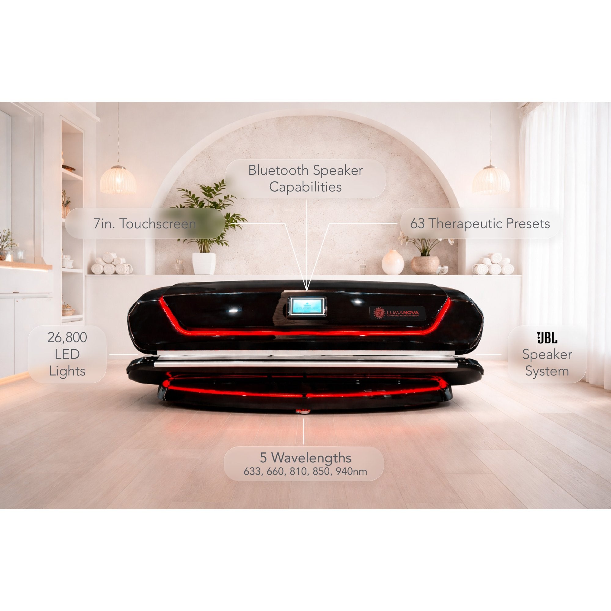 LumaNova LumaPod – Full Body Red Light Therapy Bed