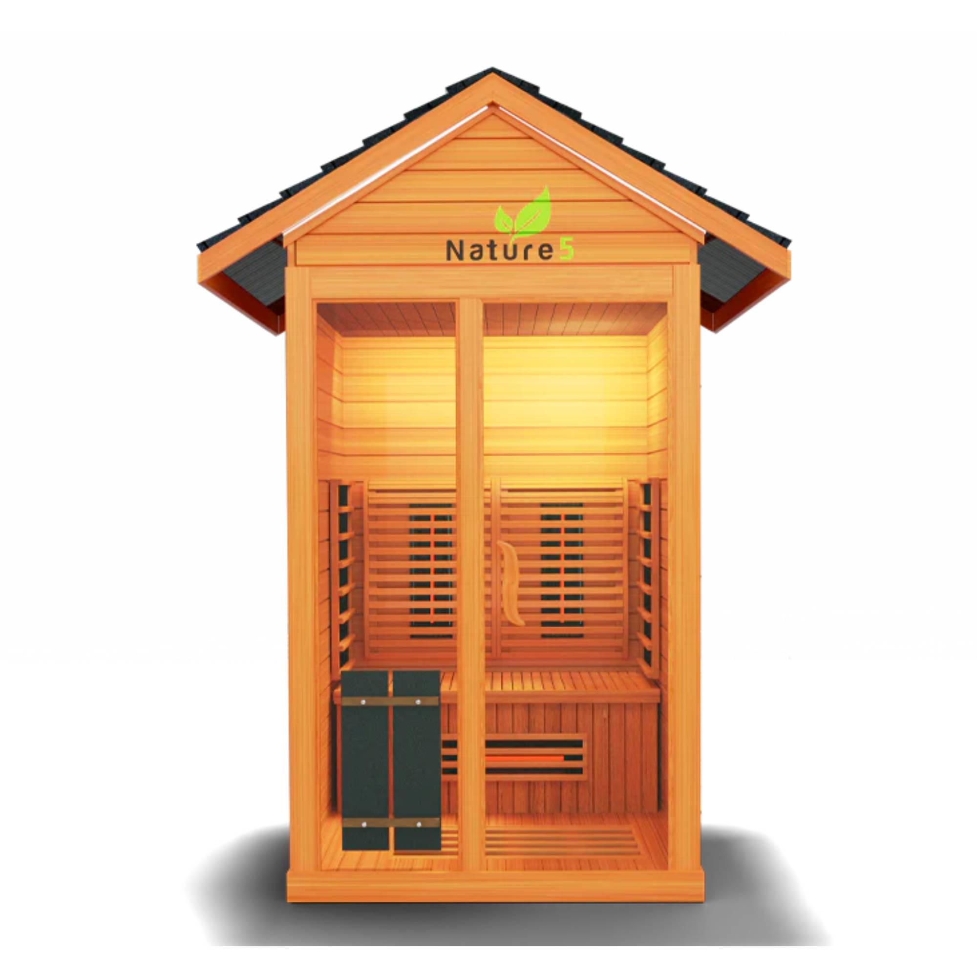 Medical Saunas: Nature 5 v2 Sauna Full-Spectrum Infrared Tech - Elite Holistic Fitness