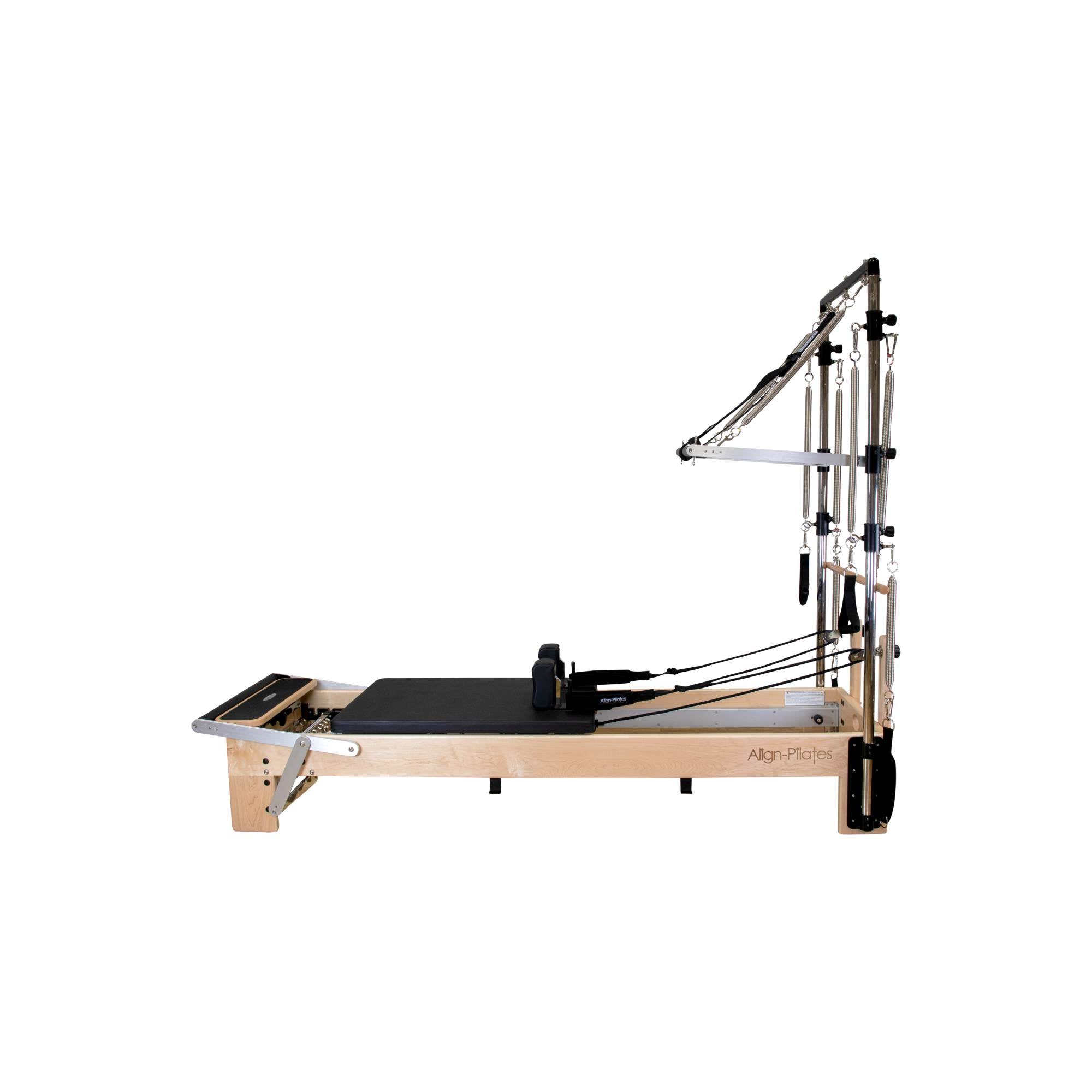 Align-Pilates: M8-Pro Maple Wood Pilates Reformer with Sitting Box