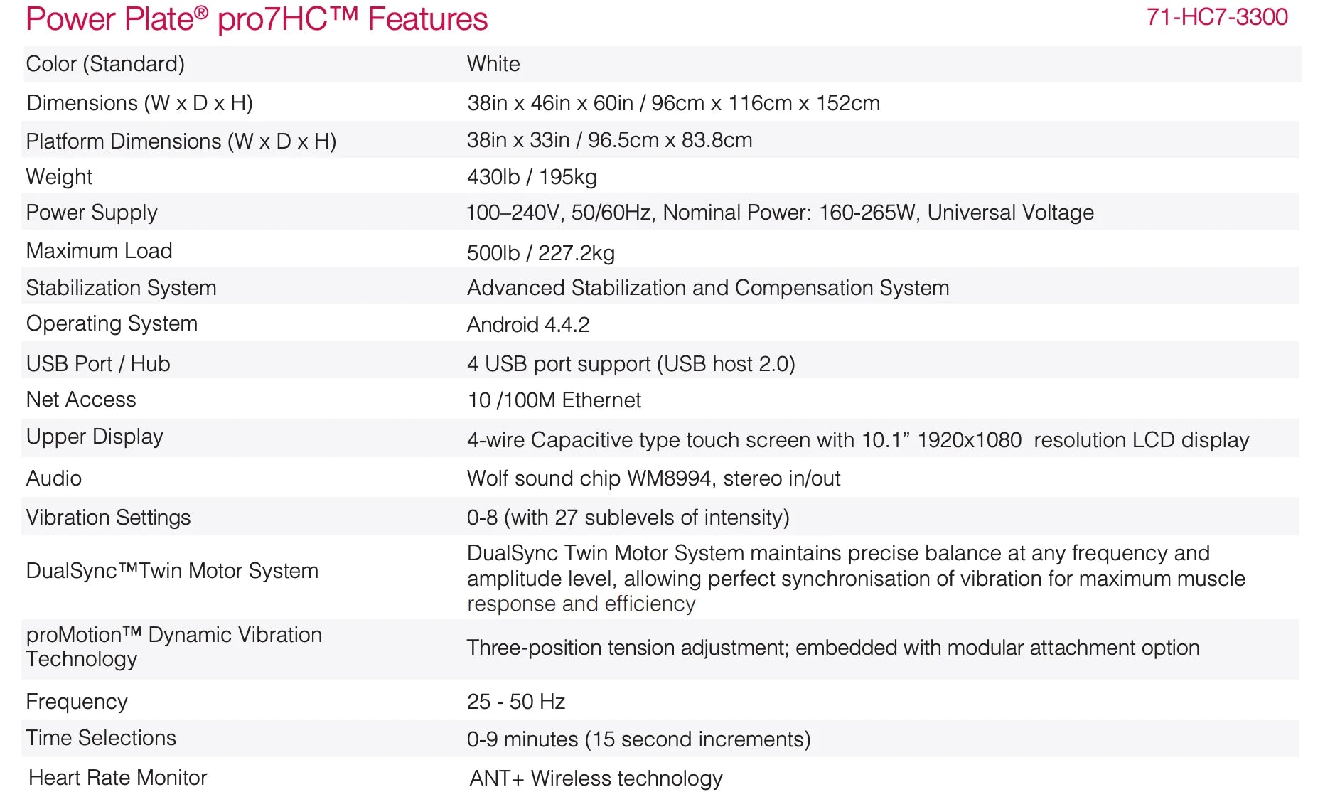 Power Plate: pro7HC Full Body Vibration Platform