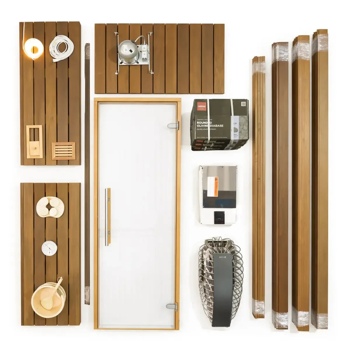 Custom Indoor Sauna Room - 8' x 9' x 8' - Finnish Sauna Builders - Elite Holistic Fitness