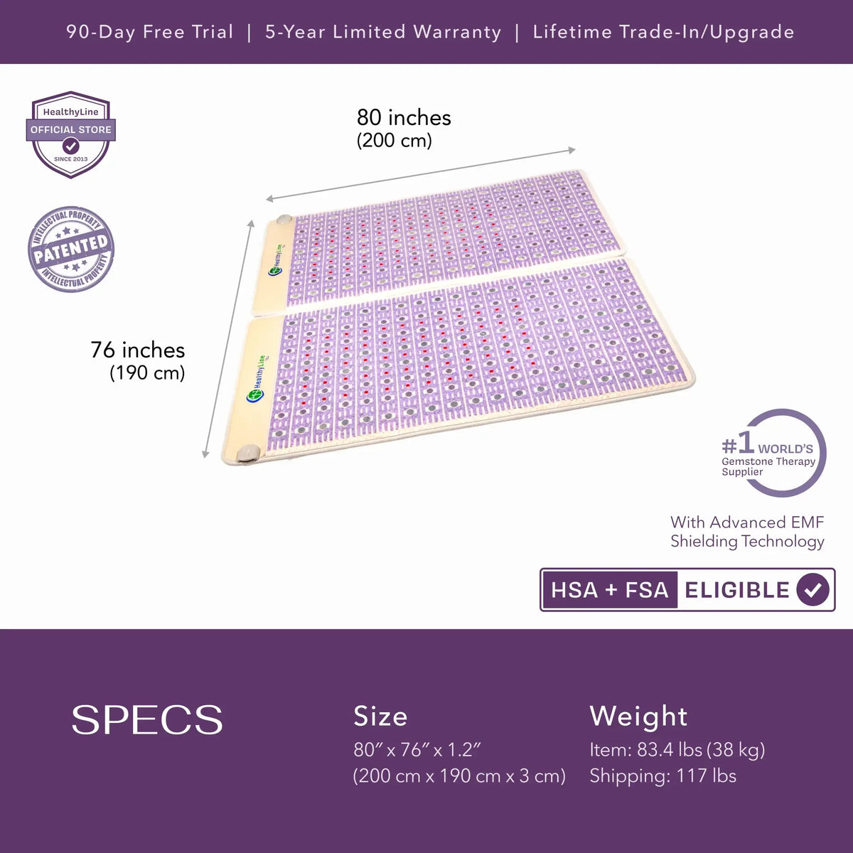 HealthyLine: The TAJ Bed Series - Mattress Toppers - Elite Holistic Fitness