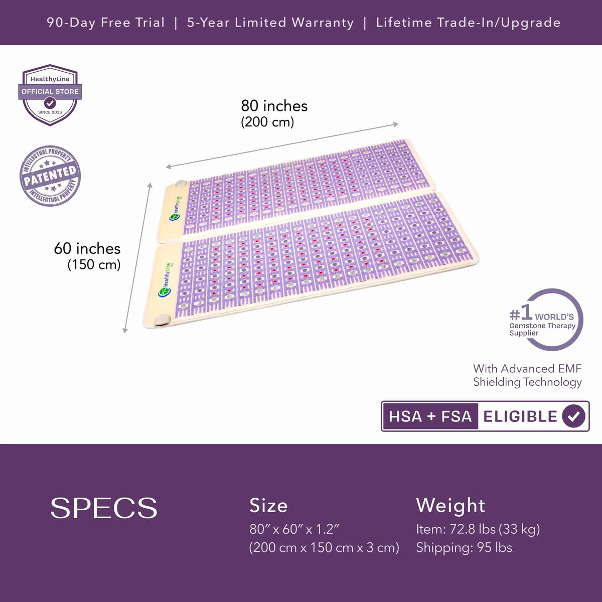 HealthyLine: The TAJ Bed Series - Mattress Toppers - Elite Holistic Fitness