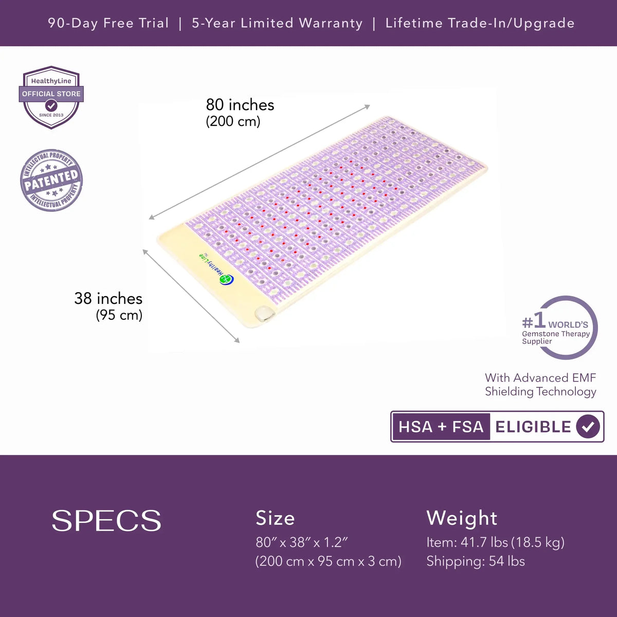 HealthyLine: The TAJ Bed Series - Mattress Toppers - Elite Holistic Fitness