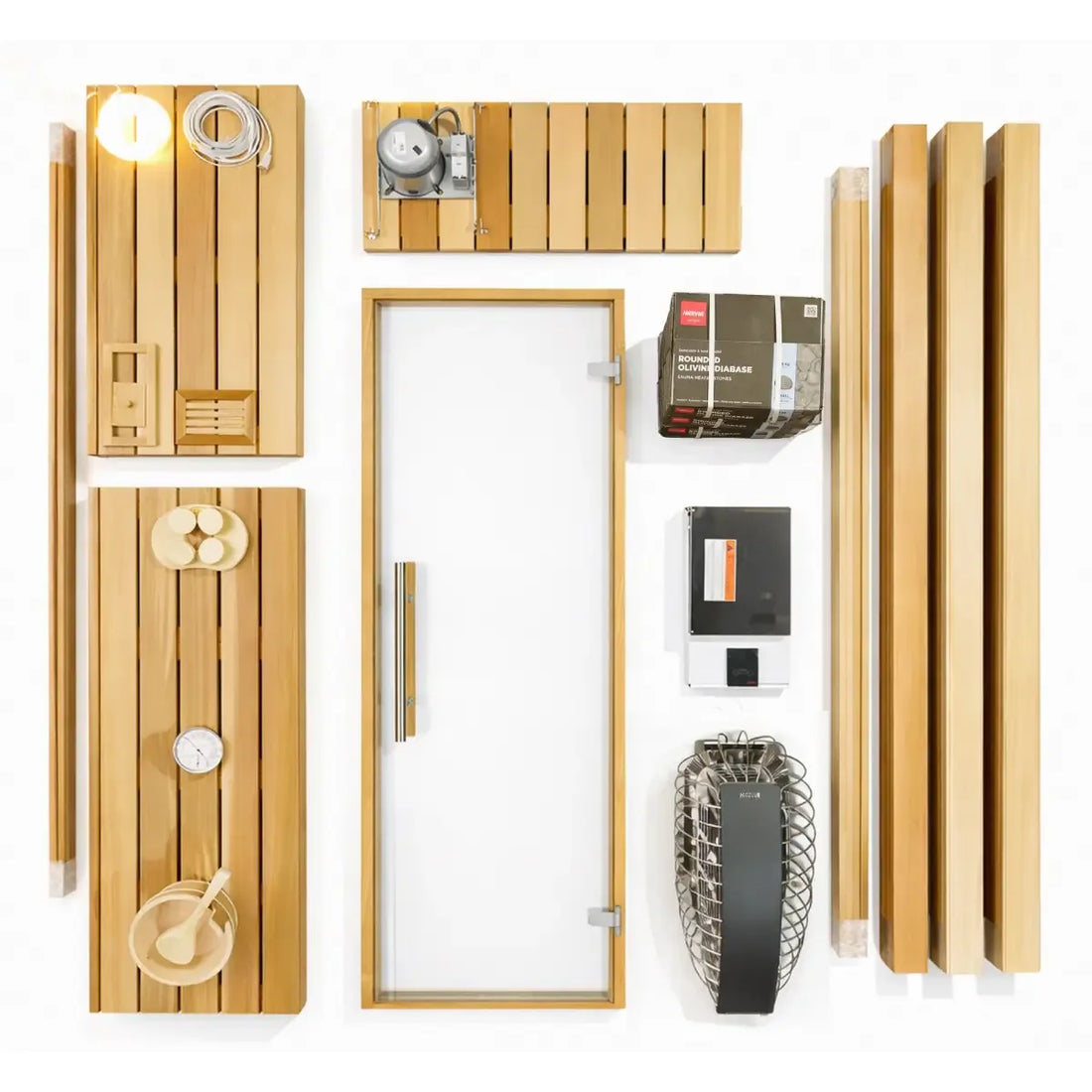 Custom Indoor Sauna Room - 8' x 9' x 8' - Finnish Sauna Builders - Elite Holistic Fitness
