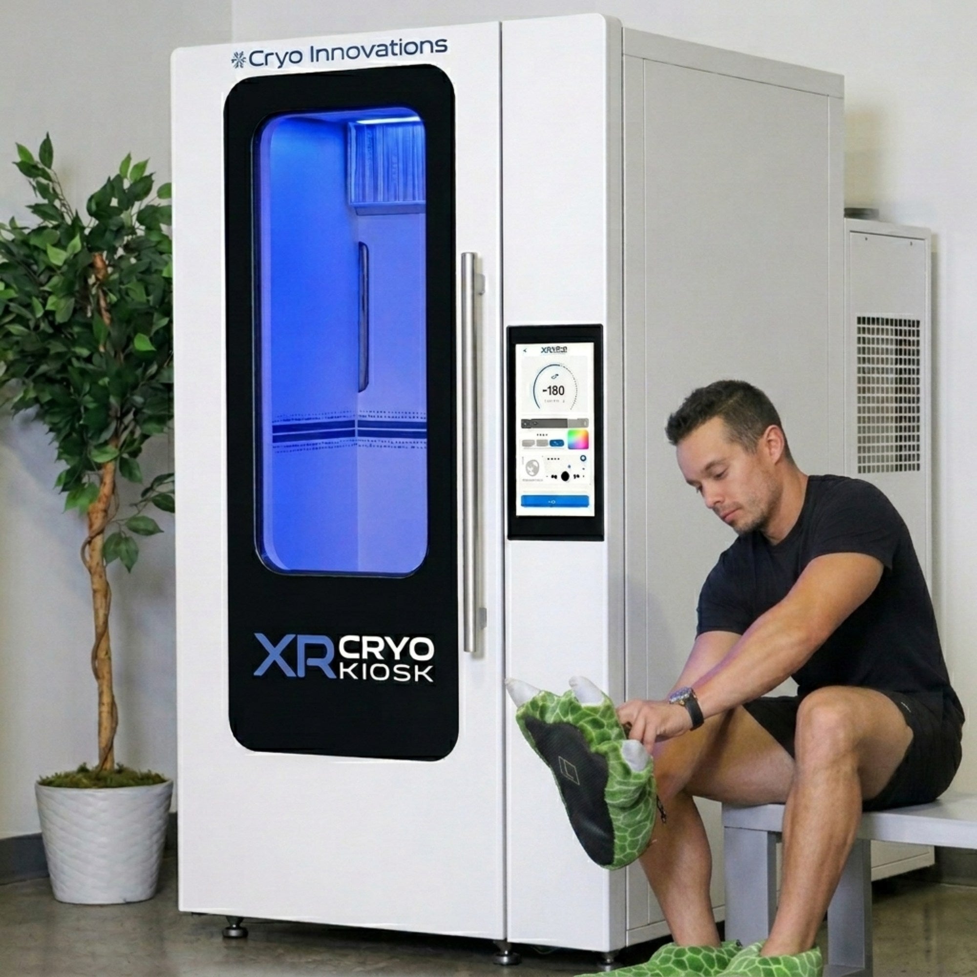 Cryo Innovations XR Cryo Kiosk V2 – Fully Autonomous Electric Cryotherapy Chamber