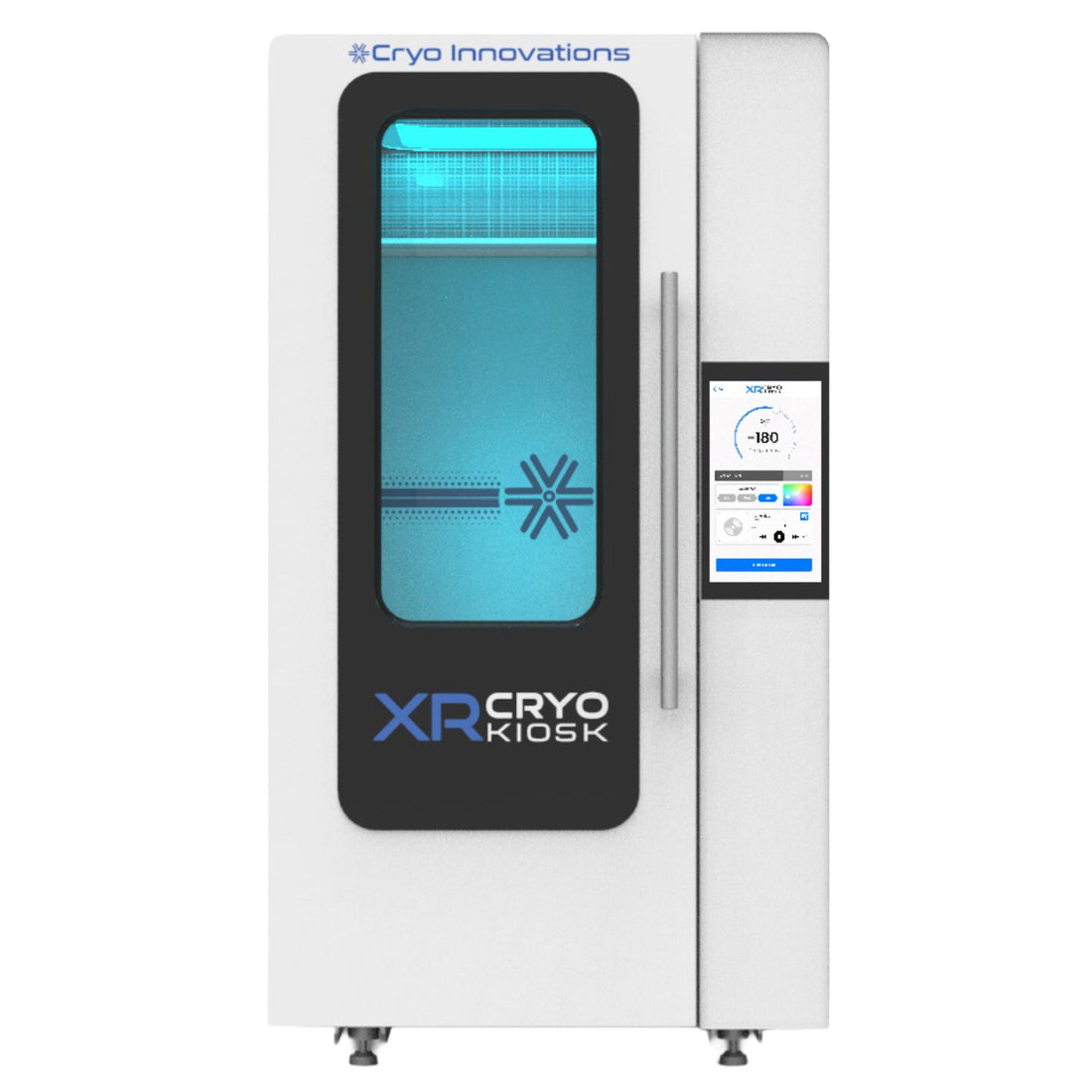 Cryo Innovations XR Cryo Kiosk V2 fully electric cryotherapy chamber for recovery studios
