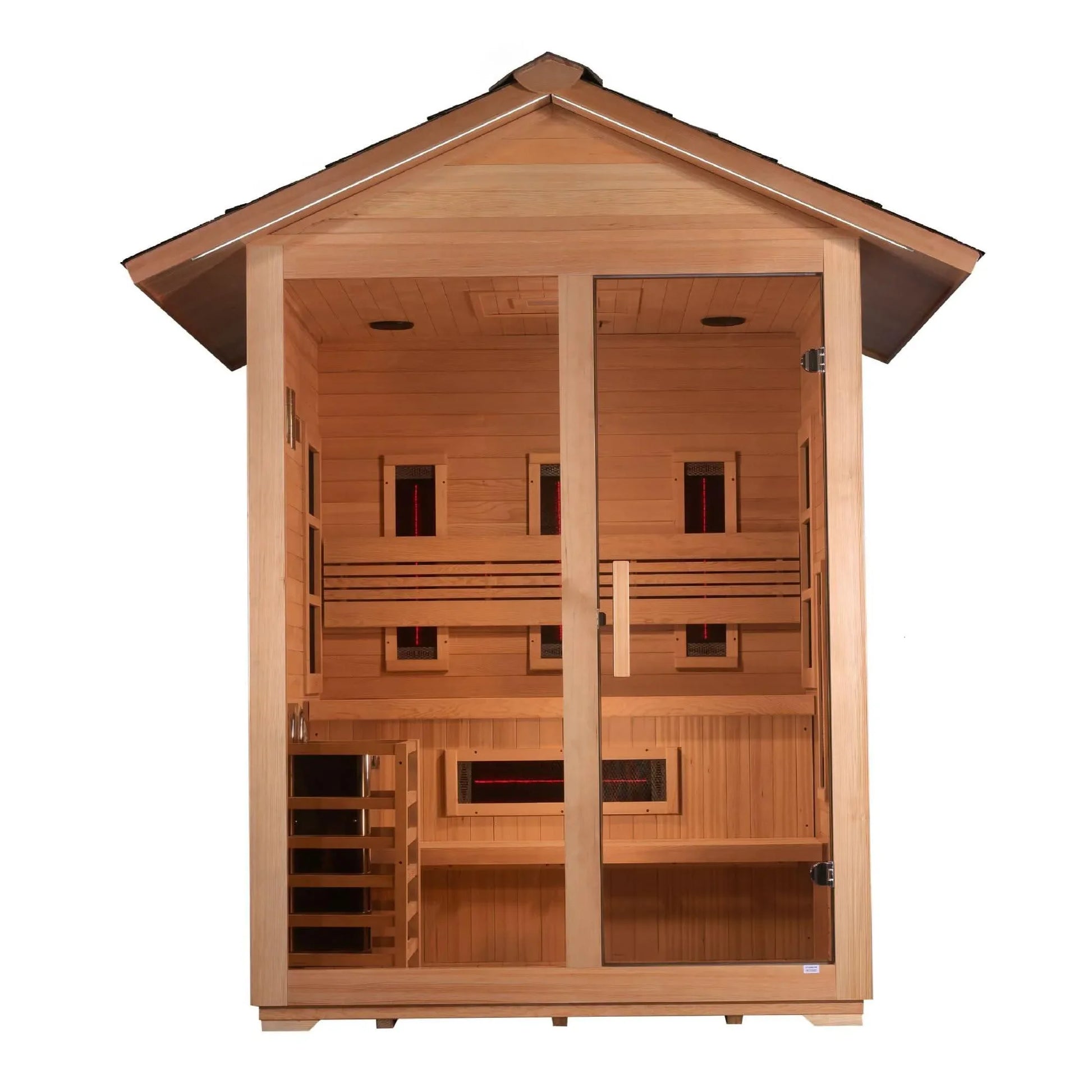 Golden Designs: Carinthia 3 Person Hybrid Outdoor Sauna - Elite Holistic Fitness