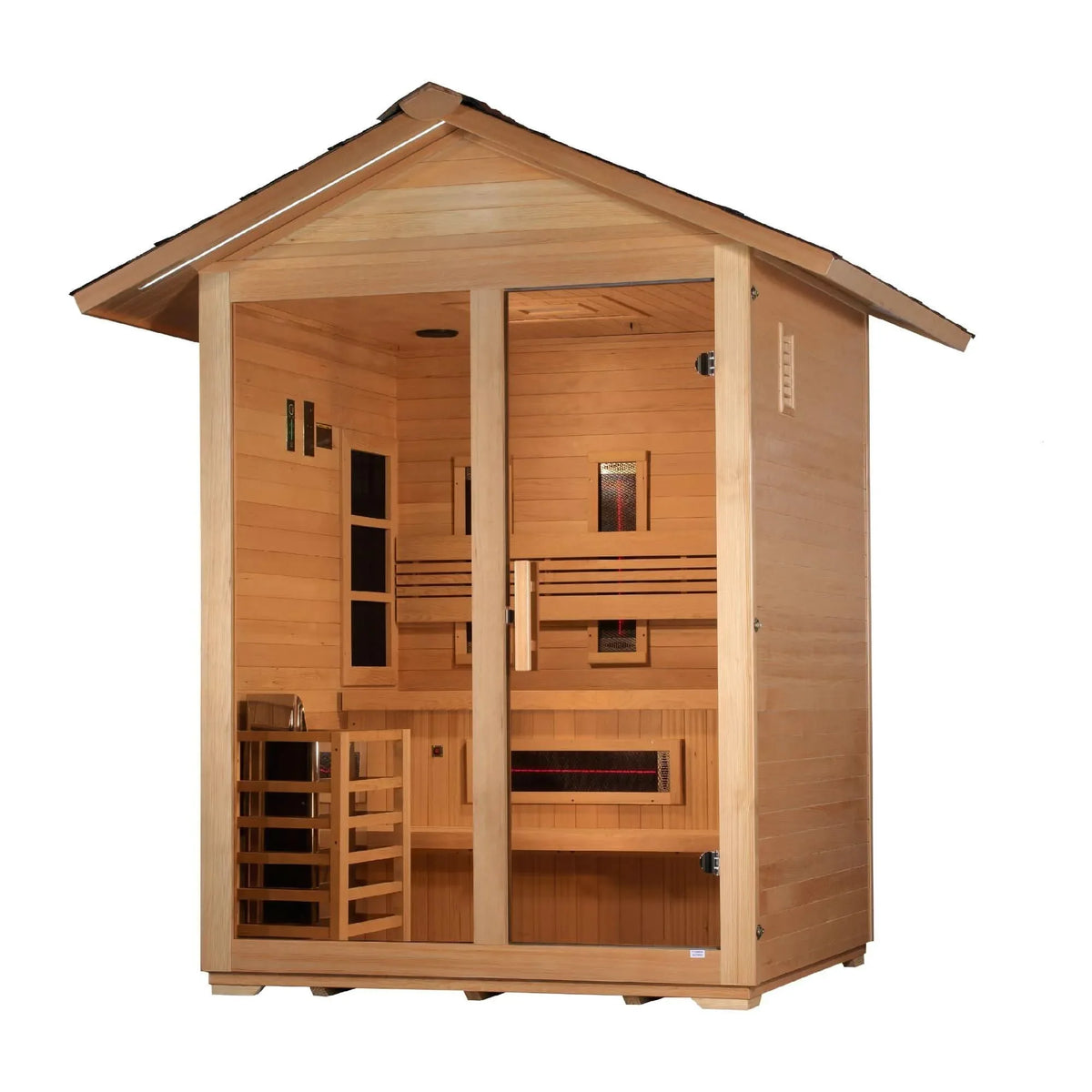 Golden Designs: Carinthia 3 Person Hybrid Outdoor Sauna - Elite Holistic Fitness
