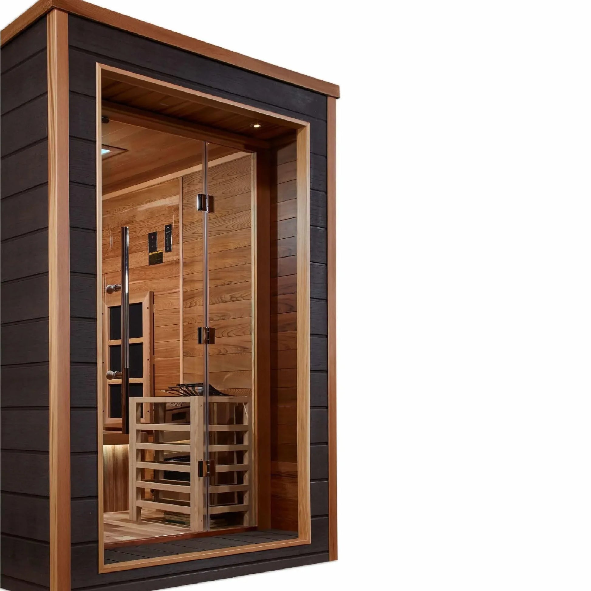 Golden Designs Karlstad 6 Person Outdoor-Indoor Hybrid Sauna - Elite Holistic Fitness