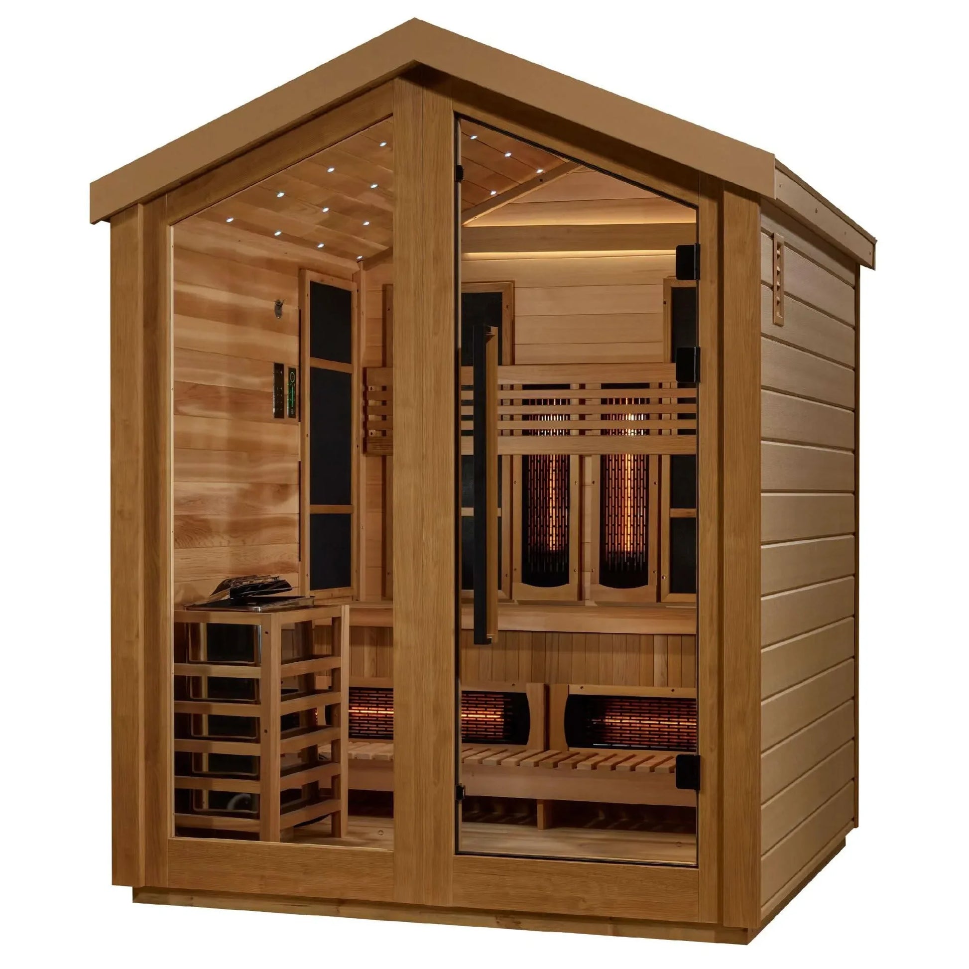 Golden Designs Loviisa 3 Person Hybrid Outdoor Sauna - Elite Holistic Fitness
