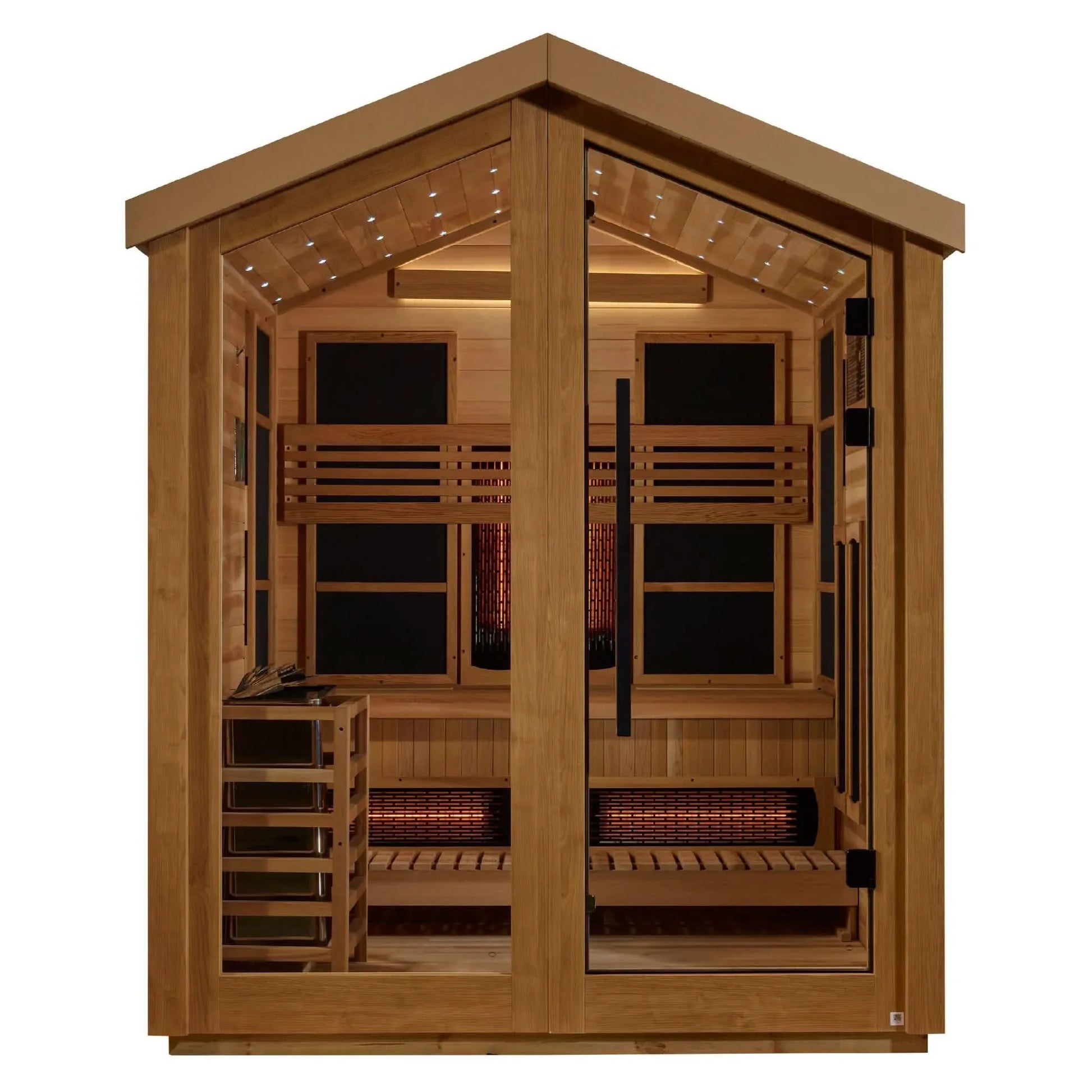 Golden Designs Loviisa 3 Person Hybrid Outdoor Sauna - Elite Holistic Fitness
