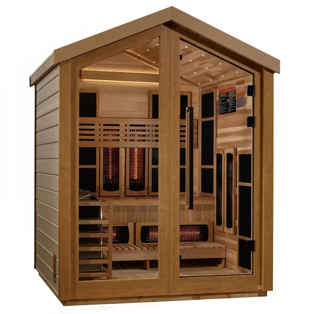 Golden Designs Loviisa 3 Person Hybrid Outdoor Sauna - Elite Holistic Fitness